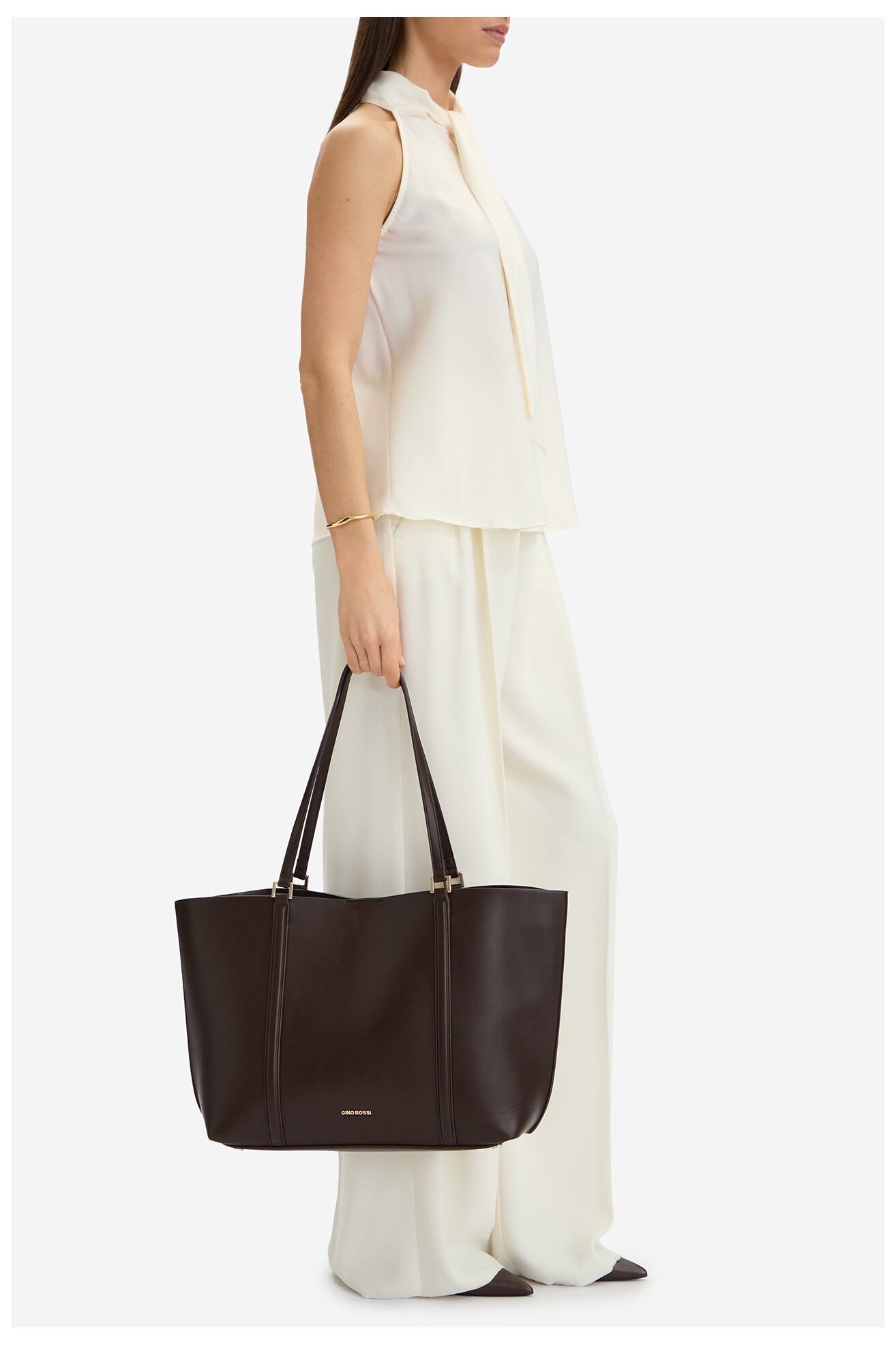 Сумка З Ремінцем Gino Rossi CEO-YANAY КОРИЧНЕВИЙ