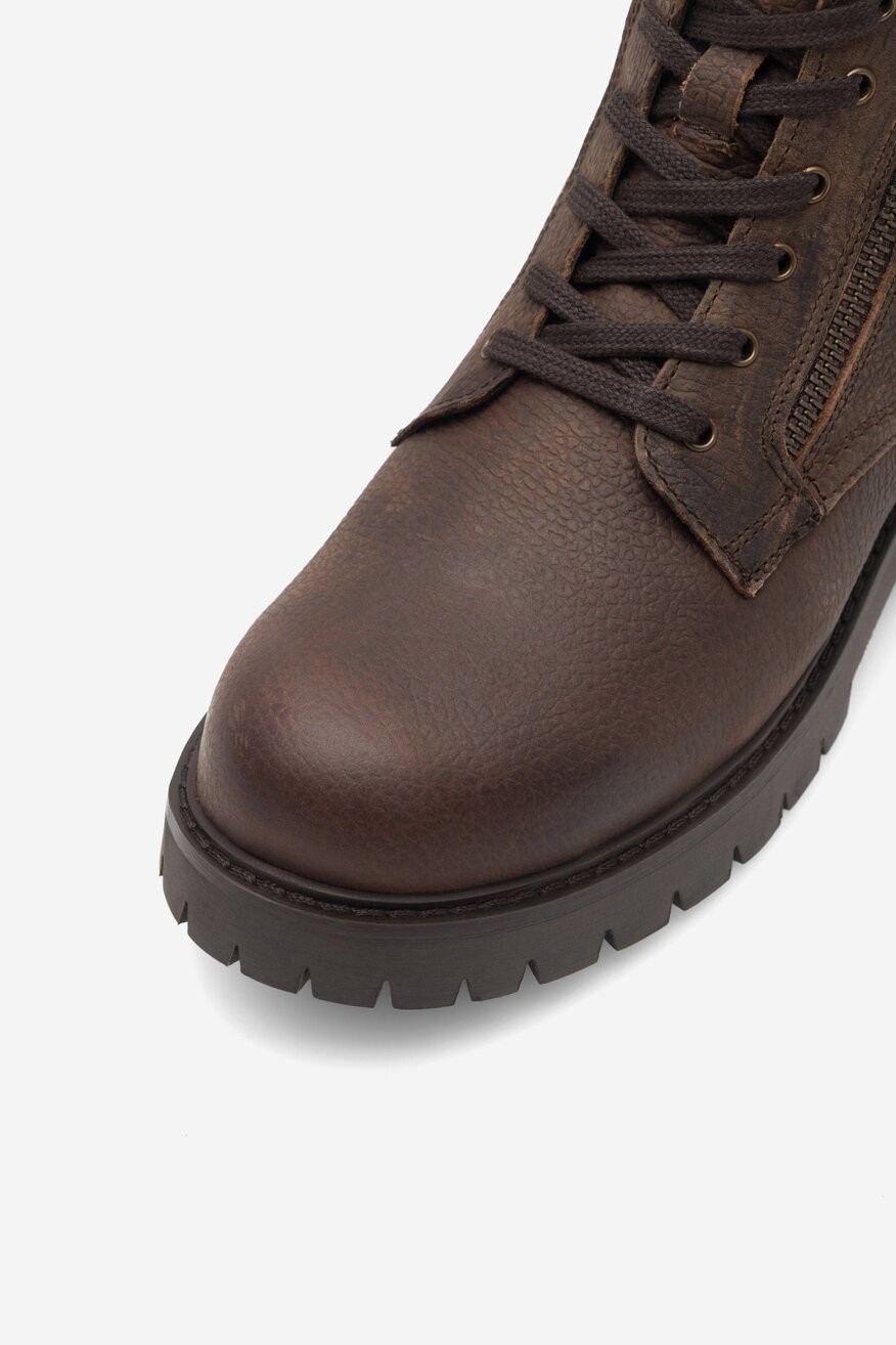 Lasocki Young - Trzewiki skórzane ocieplane - 5905588123729