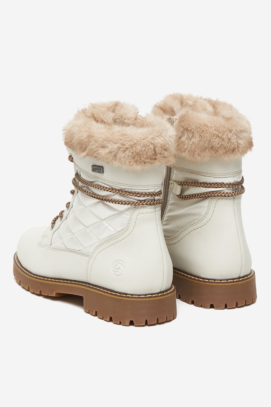 Remonte - Trzewiki skórzane ocieplane - 2230085560979