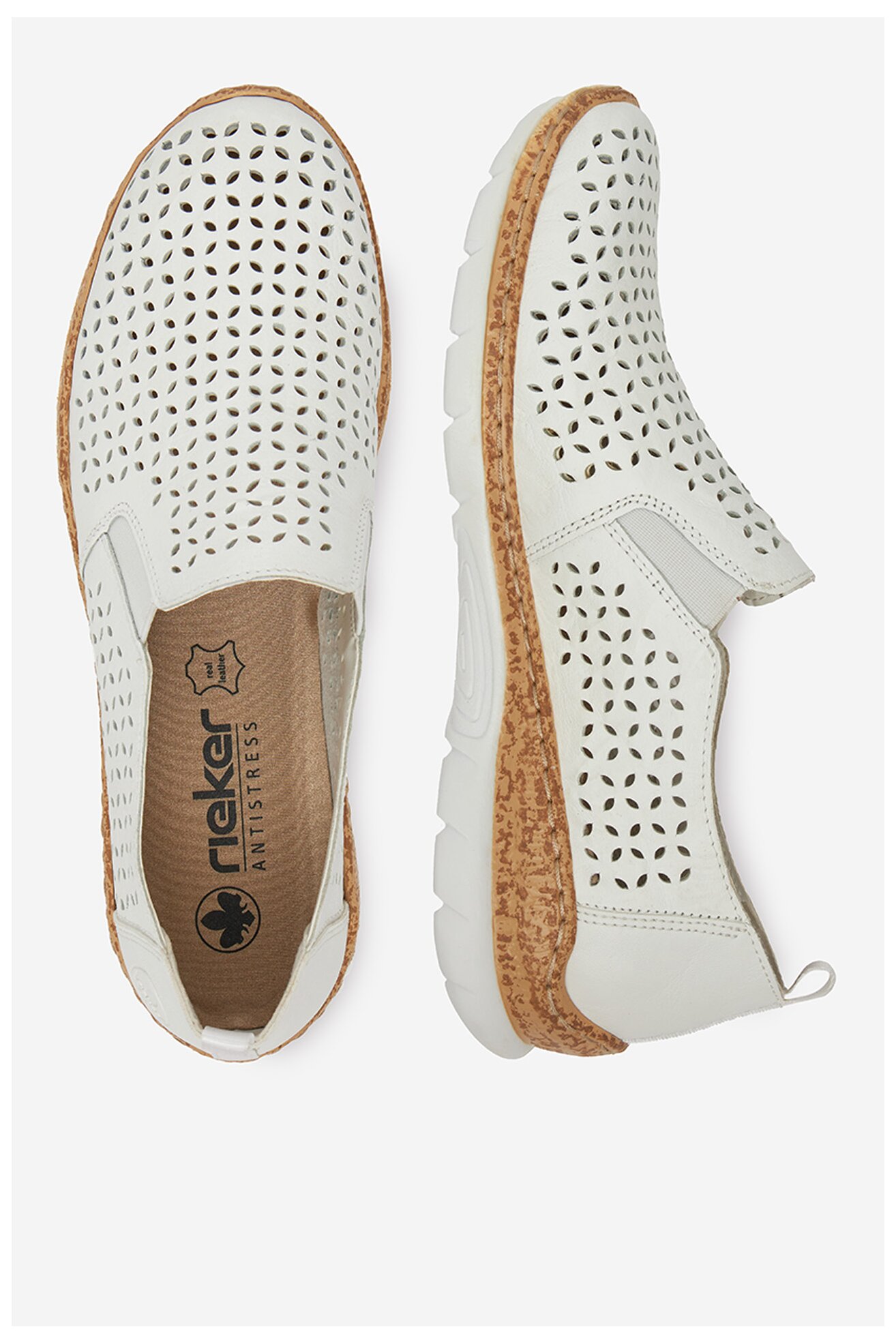 Félcipő Rieker N4251-80 FEHÉR