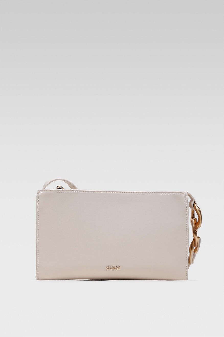 
                Quazi - Torebka bagietka pastelowa beżowa - 5904248188269