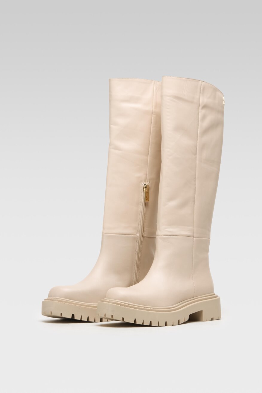 
                SIMPLE - Kozaki beżowe - 2230032350288