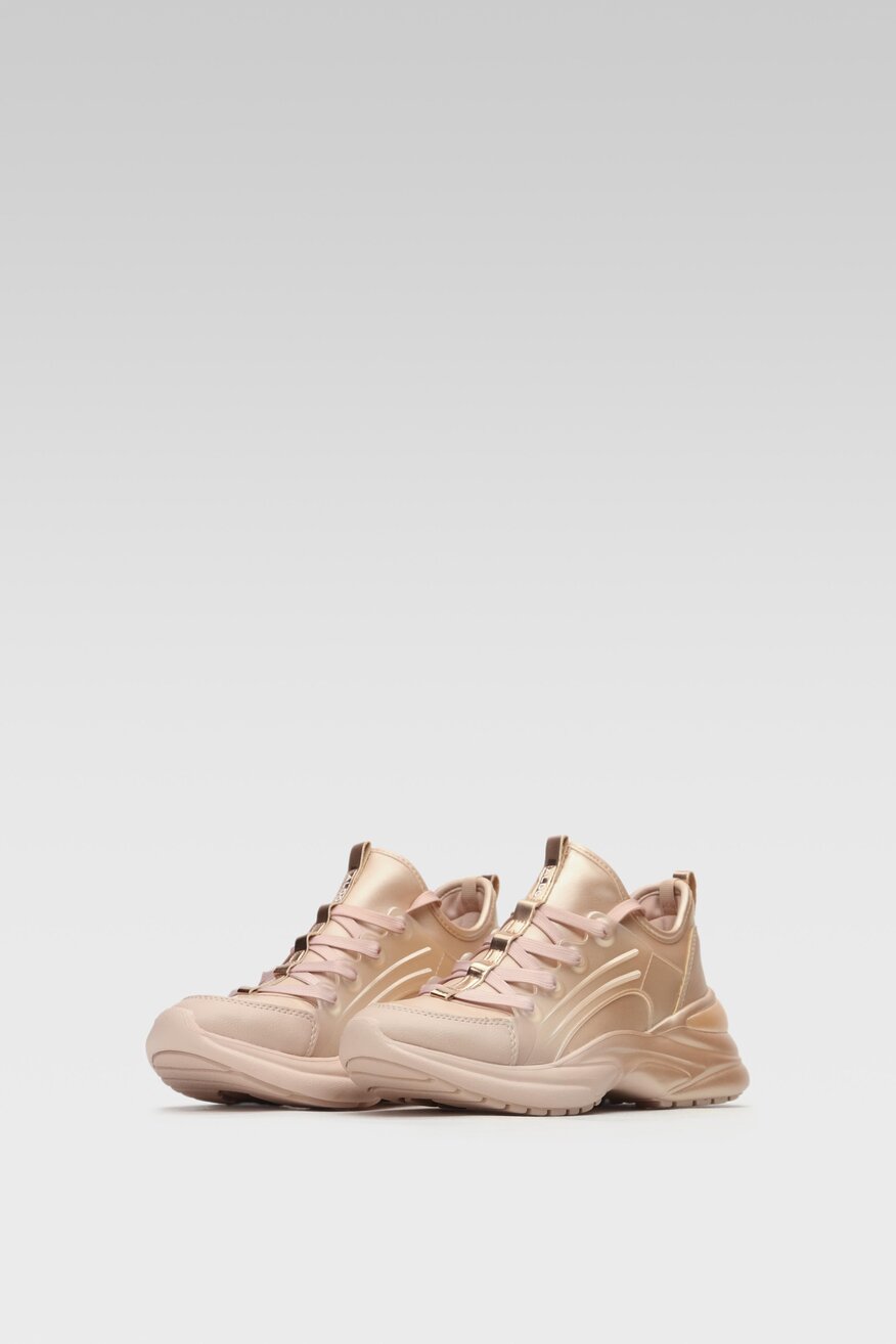 
                Aldo - Półbuty złote sznurowane - 5904248331535