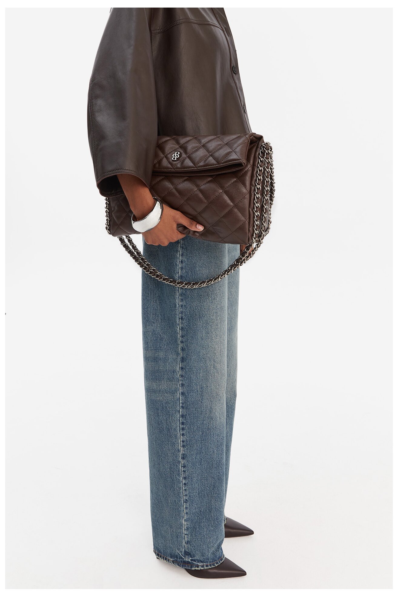 Дамска чанта Badura EO-AYA-LA482-7044-2 ТЪМНОКАФЯВ