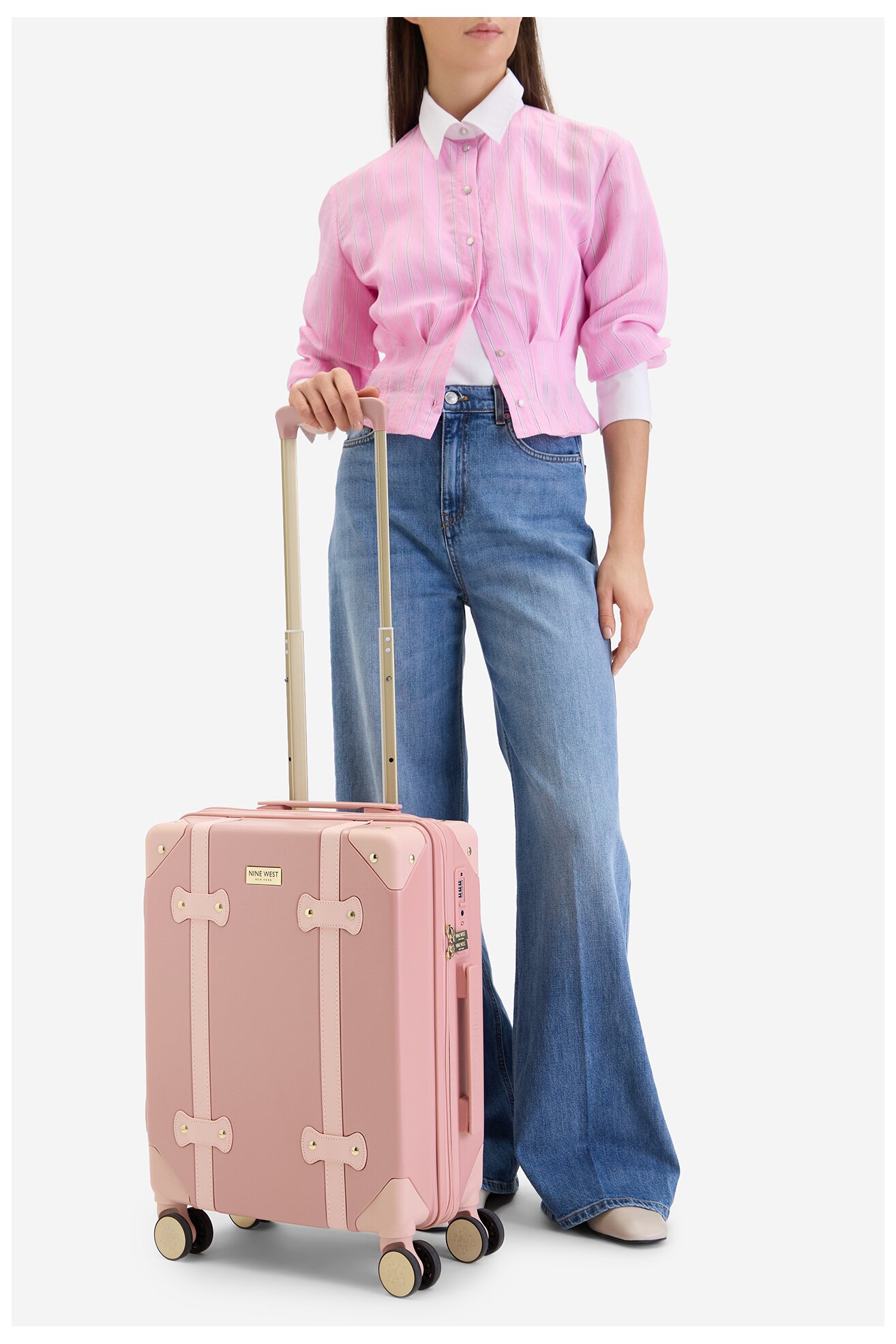 Walizka NINE WEST CEO-NW-S-007-09 PINK Różowy