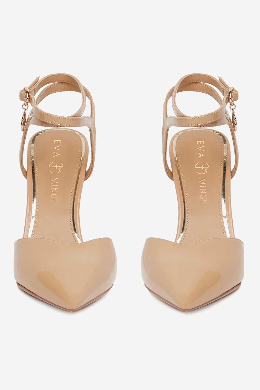 Pantofi cu toc EVA MINGE BEJ - 5903698295299