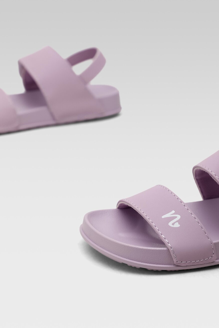 
                Nelli Blu - Sandały fioletowe na rzep - 5904248725143