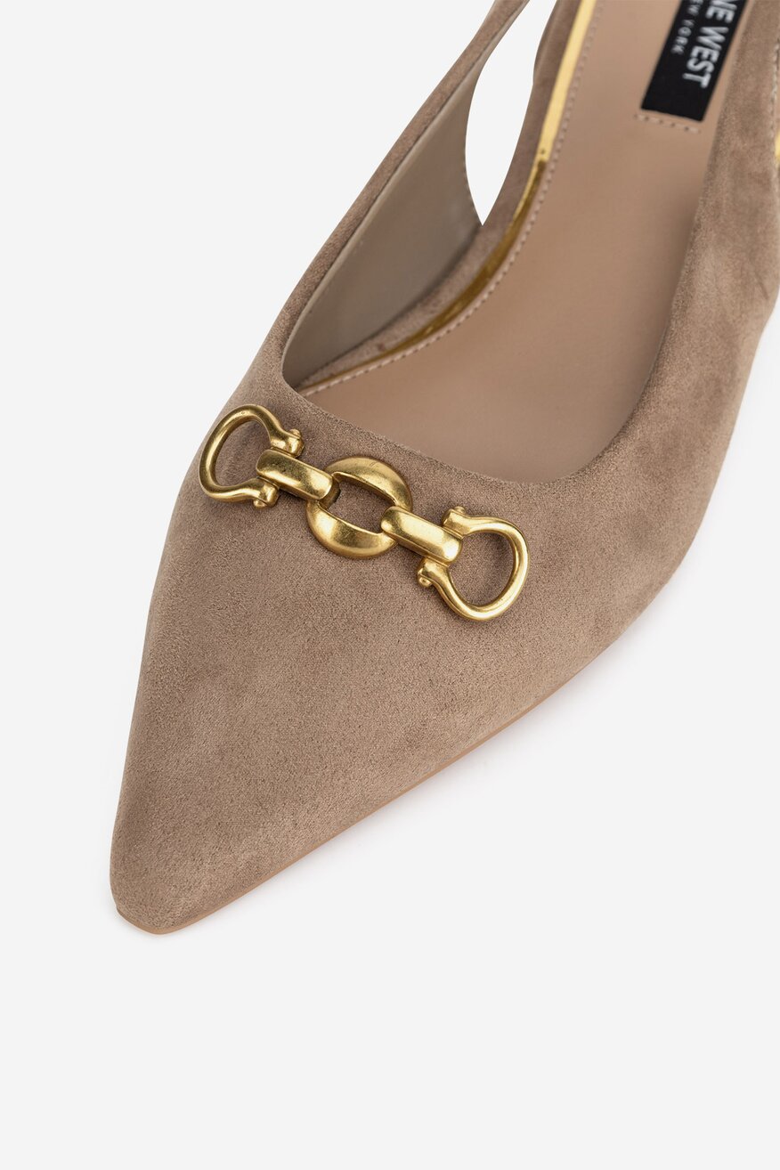 NINE WEST - Baleriny z odkrytą piętą - 5905588889830