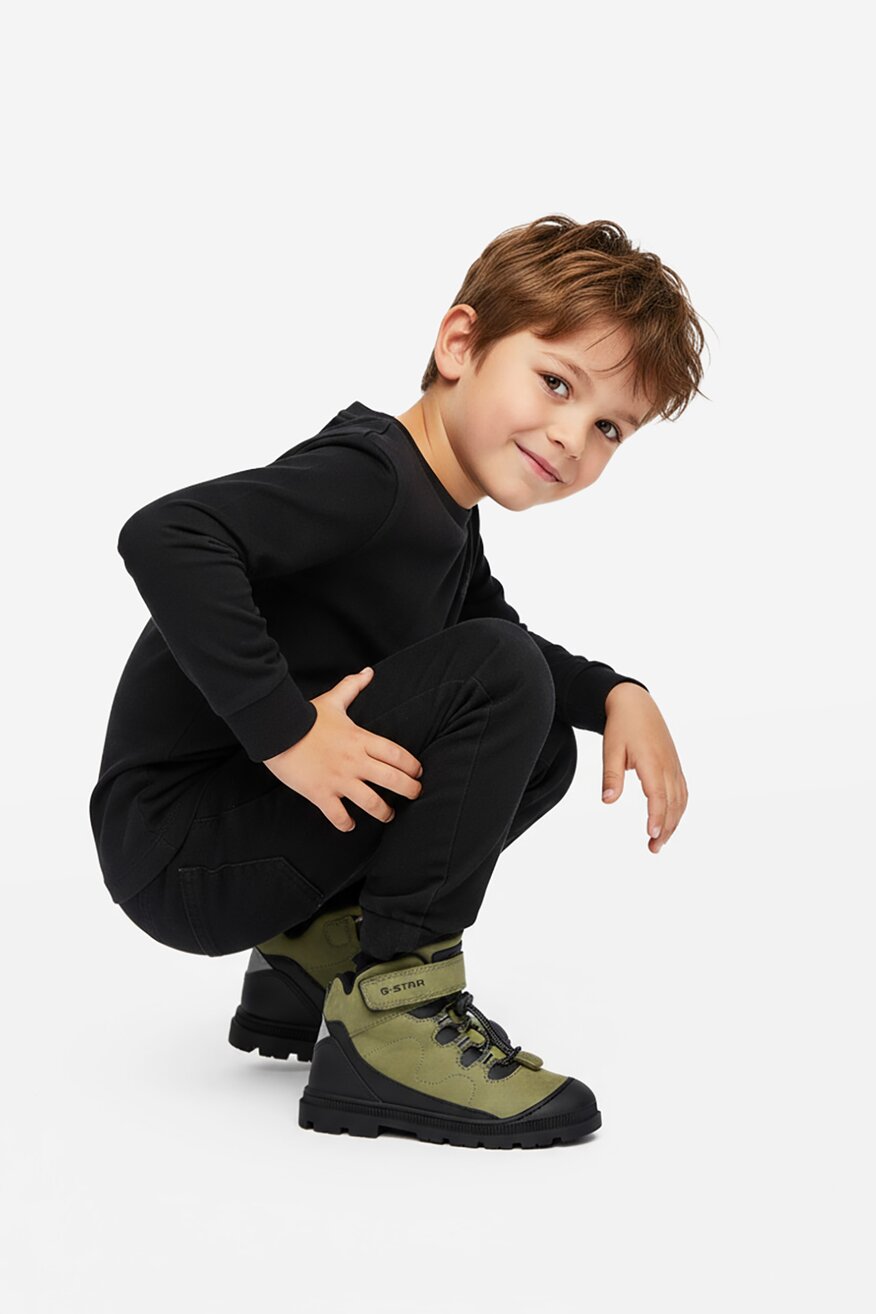 G-STAR RAW - Skórzane trzewiki na rzep - 5906751328934