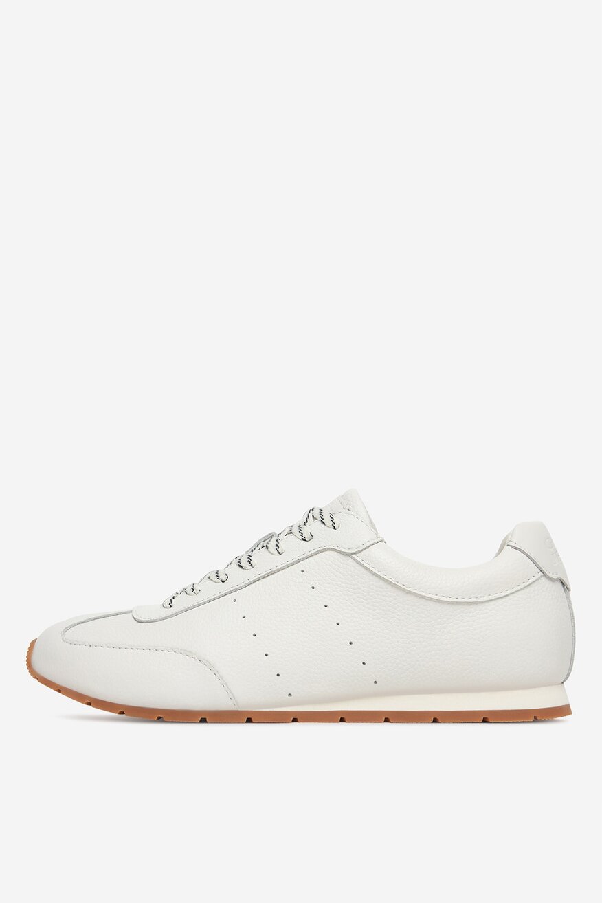 GUESS JEANS - Sneakersy skórzane - 5906751955970