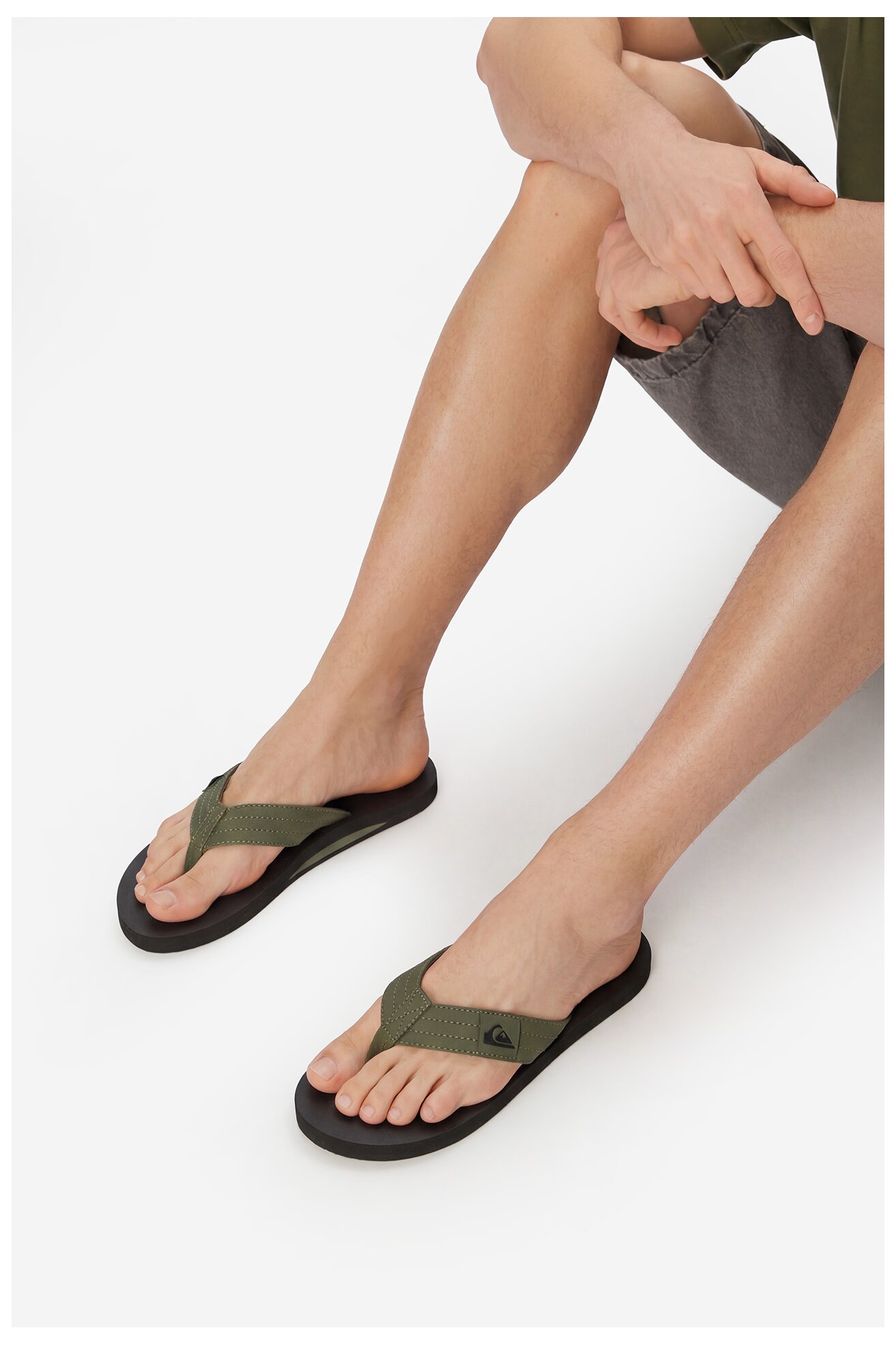 Klapki basenowe QUIKSILVER EO-DUNE CQ10036MGB Zielony