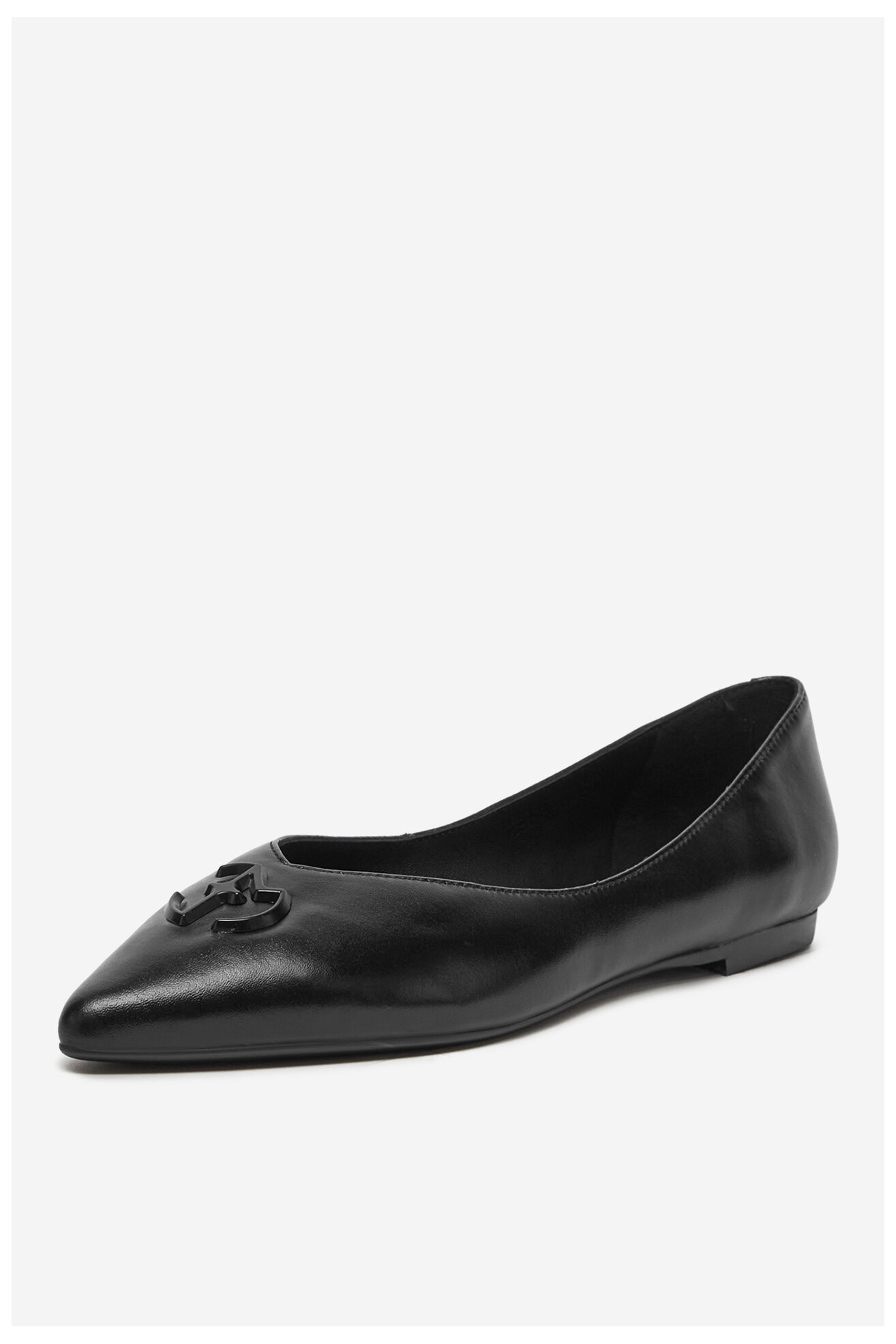 Baleríny EVA MINGE LEILA-SLT14086-1 ČERNÁ