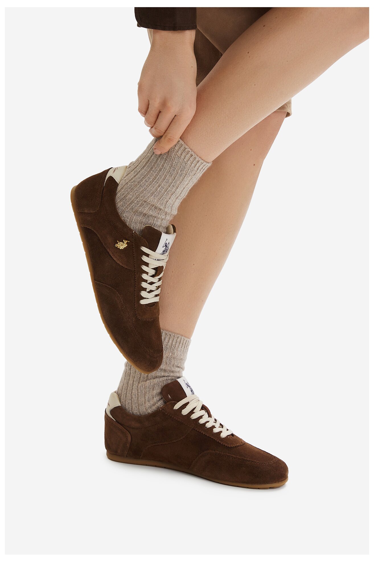 Sneakers U.S. POLO ASSN. EO-CAMMY001W/6S1 Brązowy