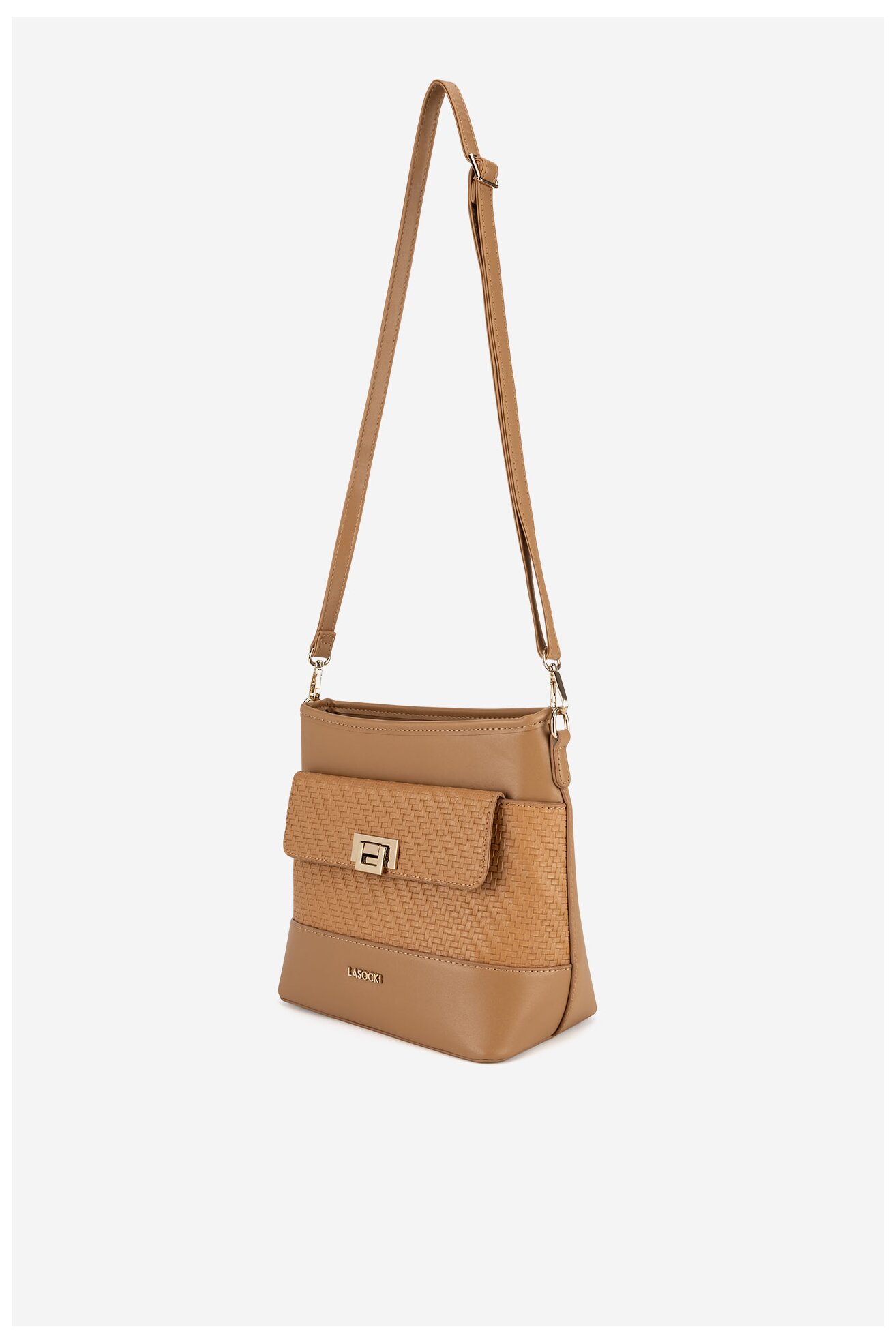 Дамска чанта Lasocki LSK-M-003-07 КАМЕЛ
