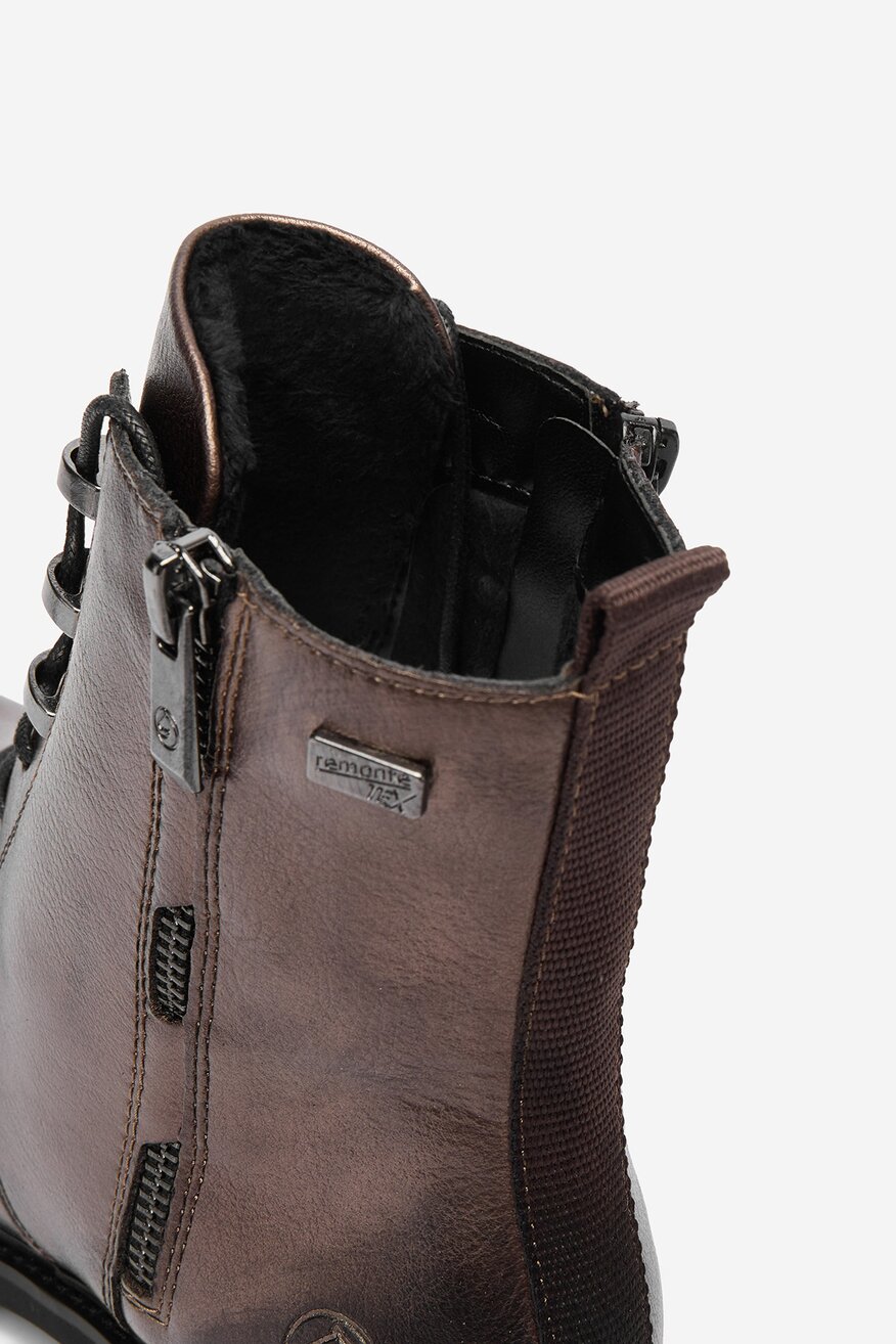 Remonte - Trzewiki skórzane ocieplane - 2230085545310