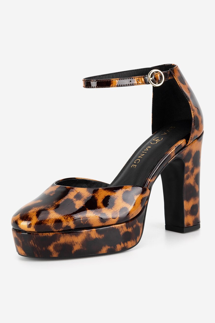 
                Елегантни обувки EVA MINGE ТЪМНОКАФЯВ - 5905588900450