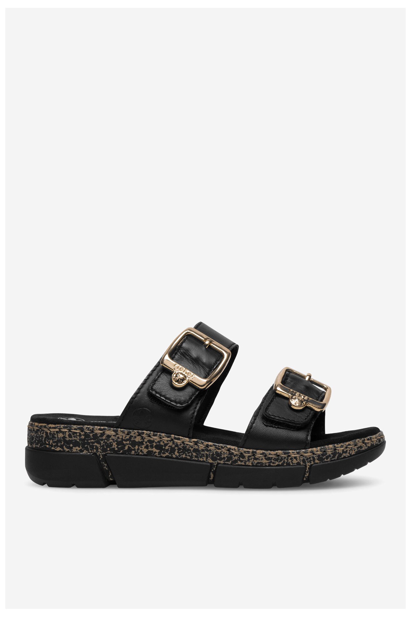 Klapki Rieker V2372-00 Czarny