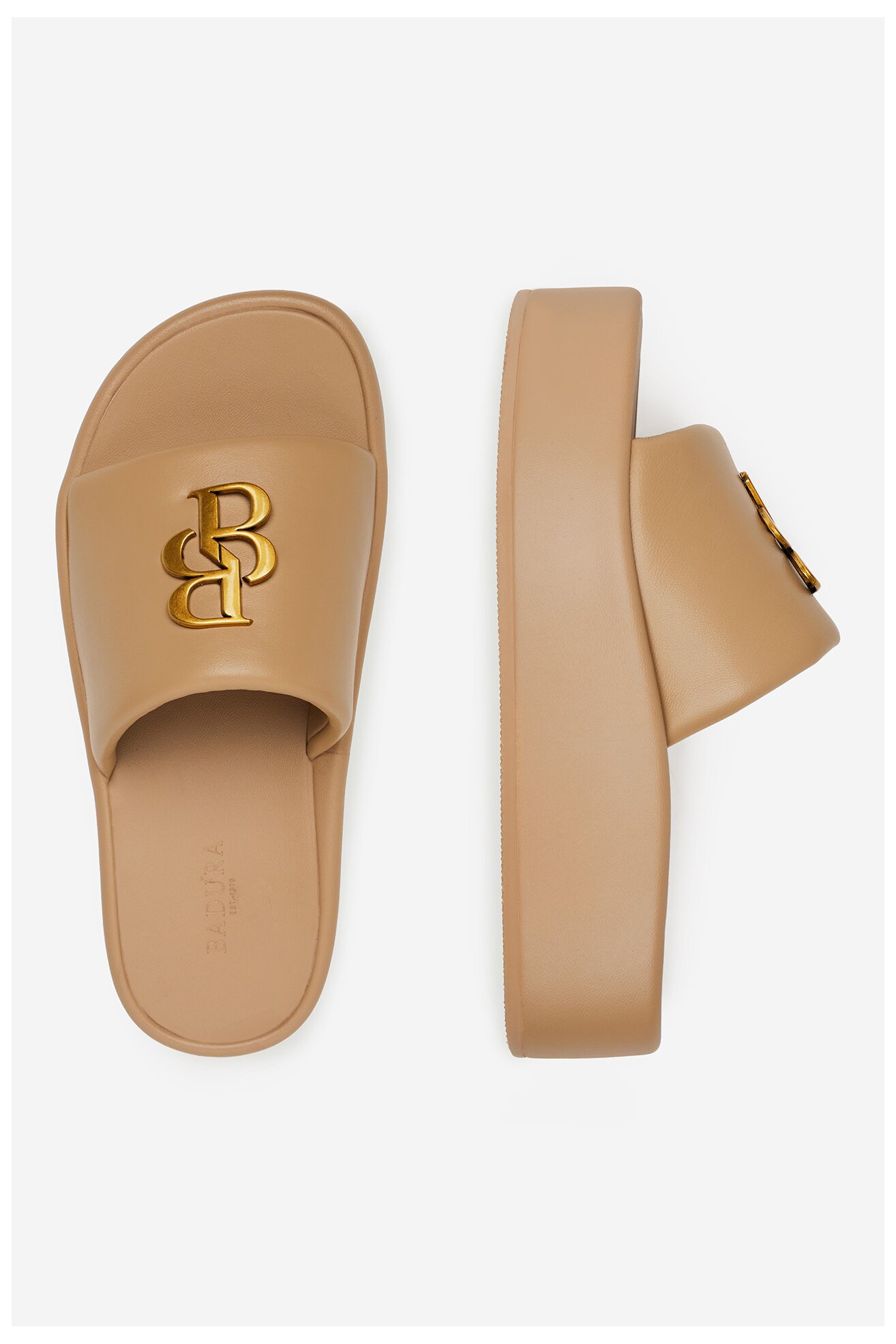 Șlapi Badura CROCUS-V1925-08-1 BEJ