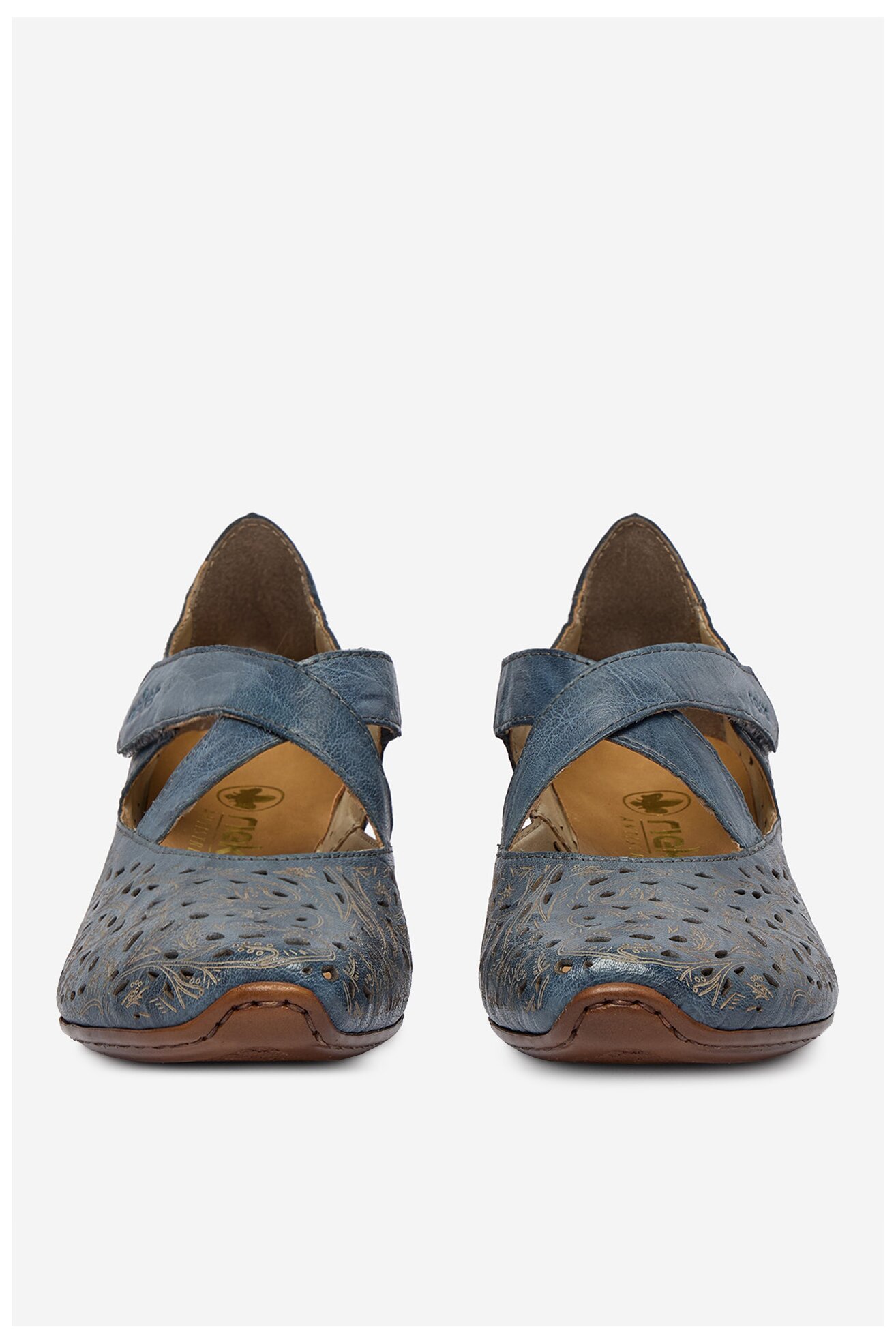 Czółenka Rieker CEO-43773-12 Granatowy