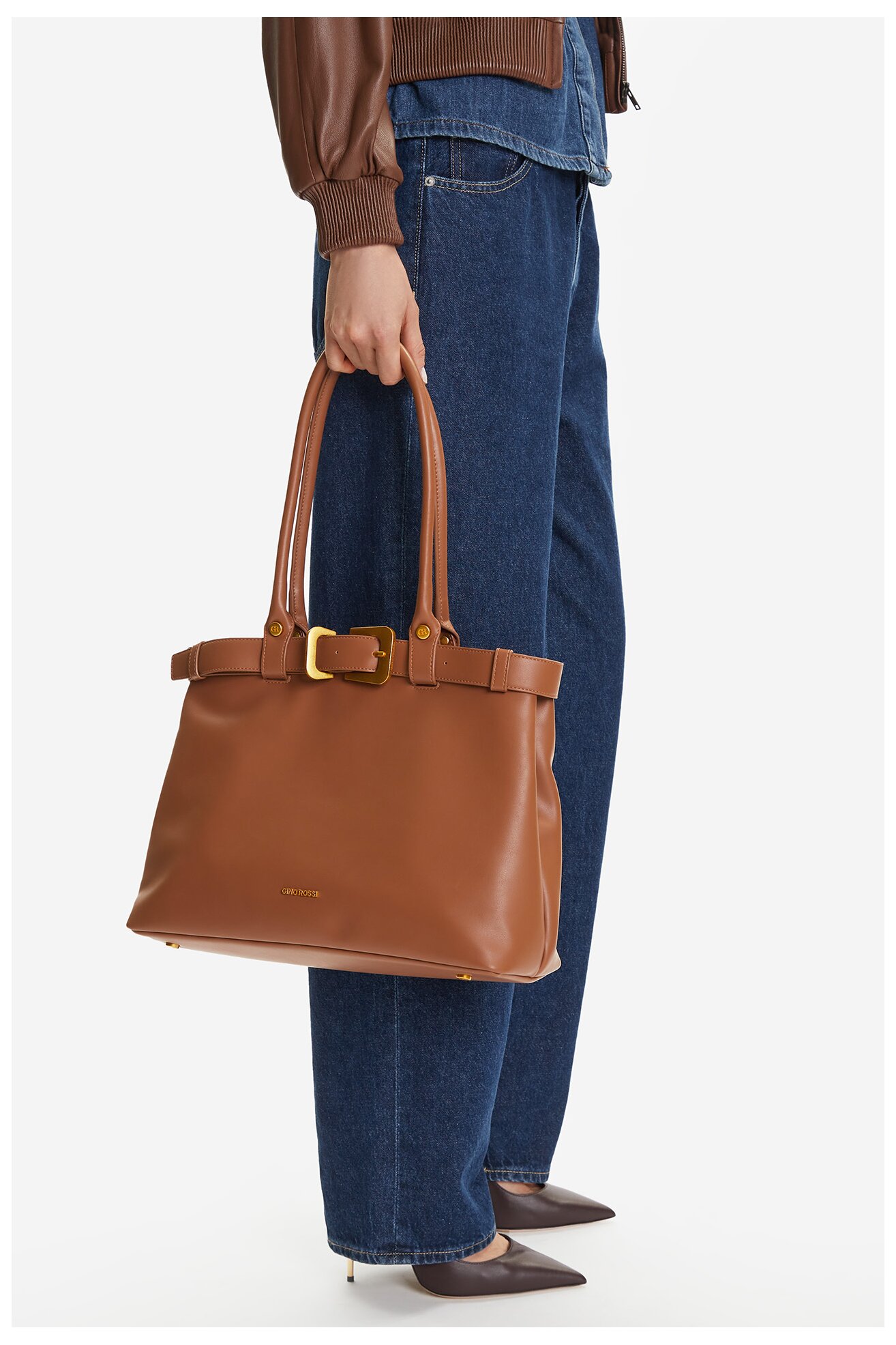 Kabelka Gino Rossi CEO-ZINNA CAMEL