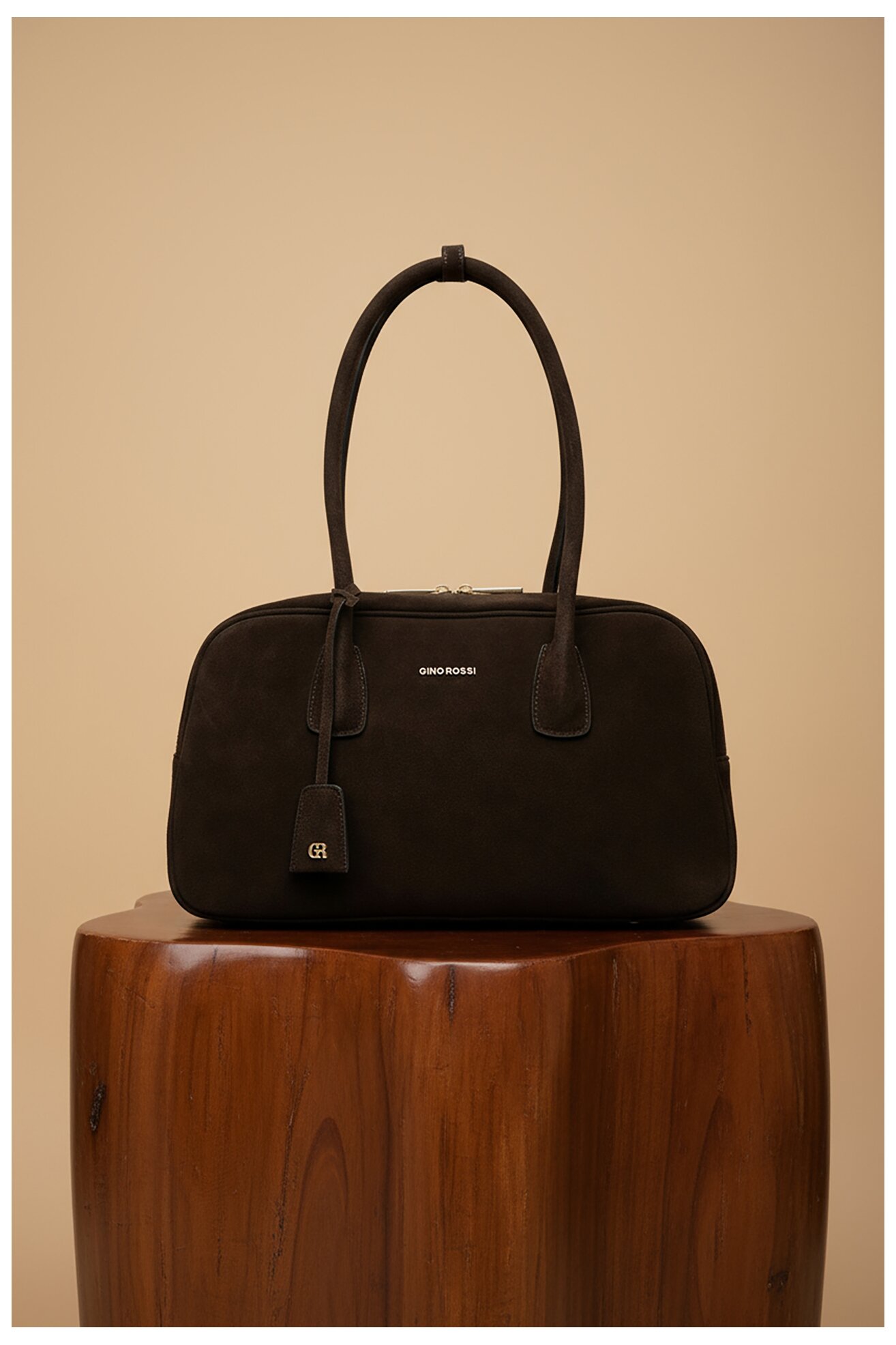 Дамска чанта Gino Rossi EO-LAILA-513-112-1 ТЪМНОКАФЯВ