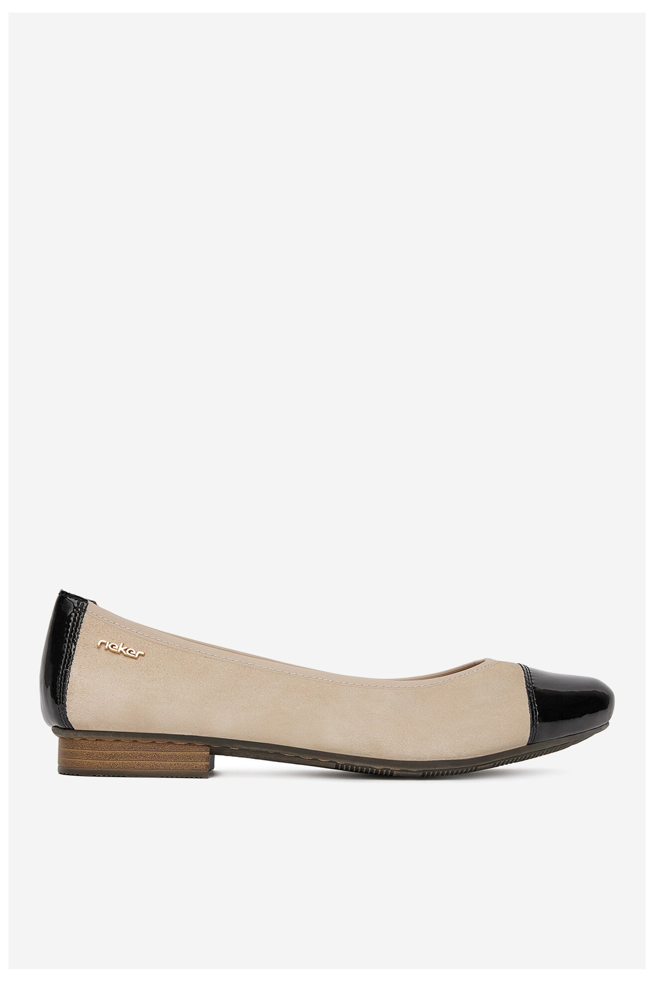 Baleriny Rieker 51998-60 Beżowy