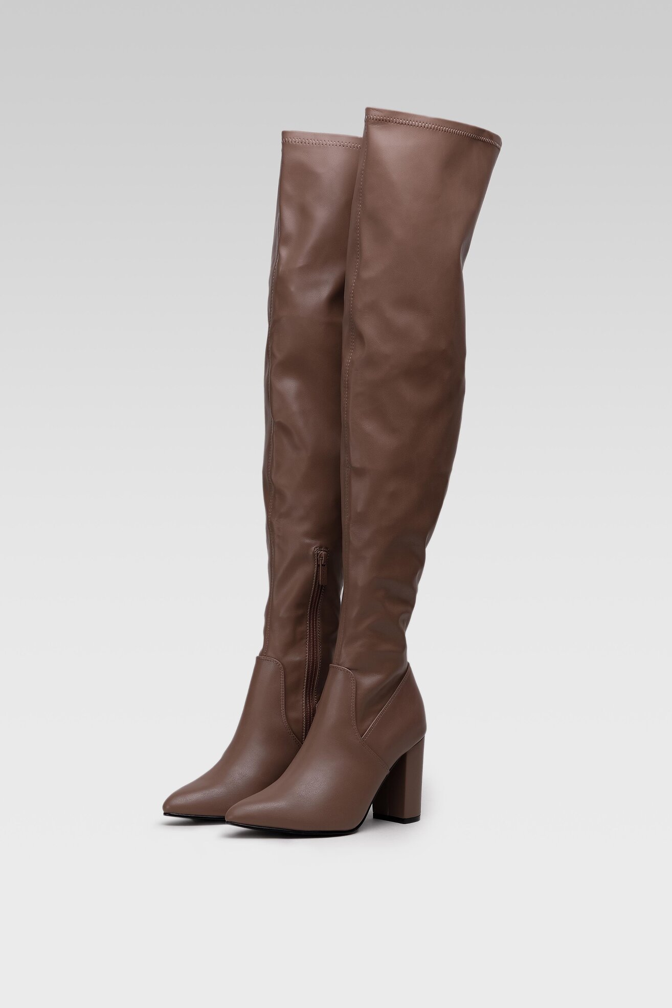 Kozaki DeeZee WYL2299-7 Beżowy ciemny