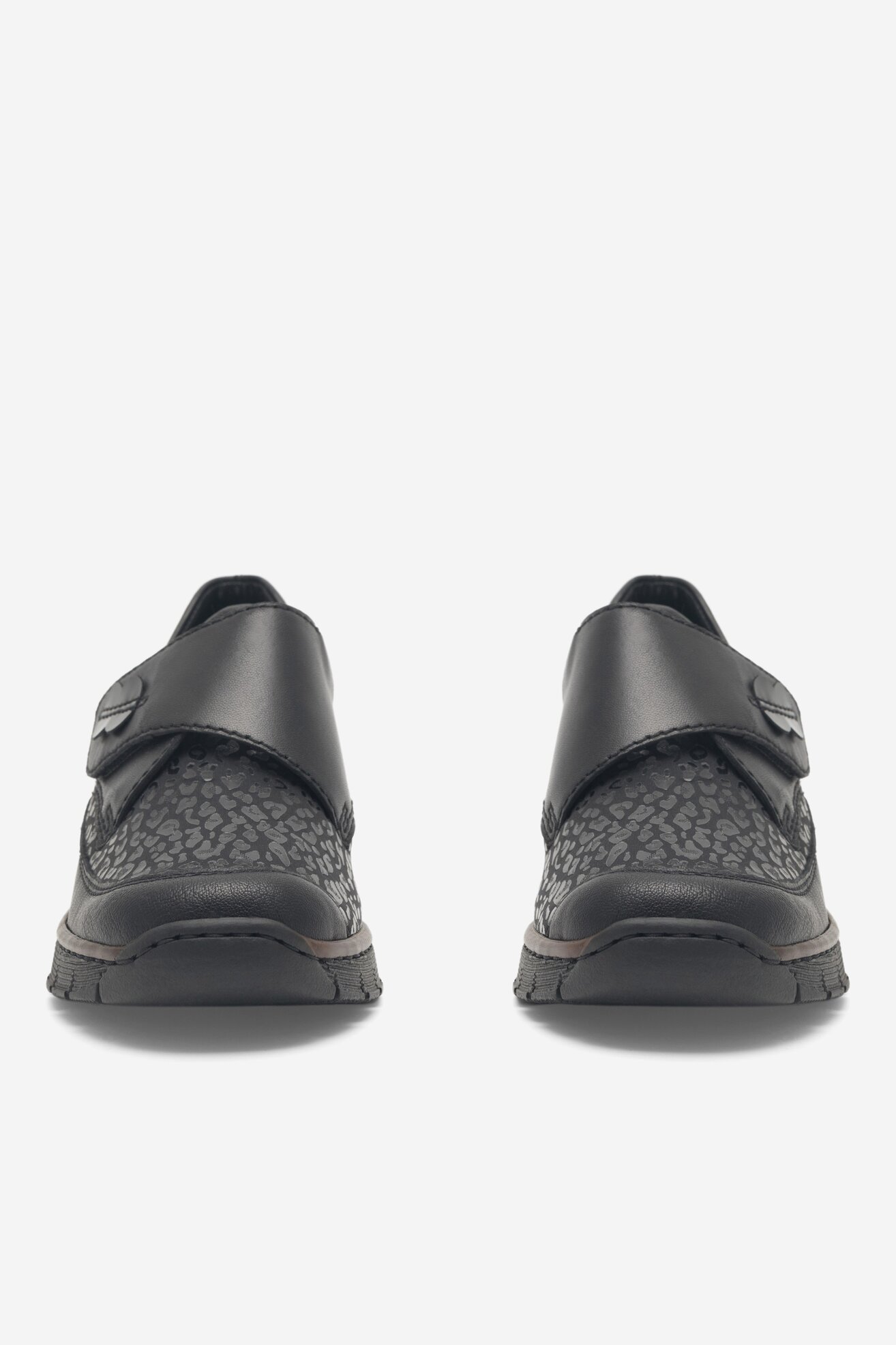 Półbuty Rieker 537C0-00 Czarny