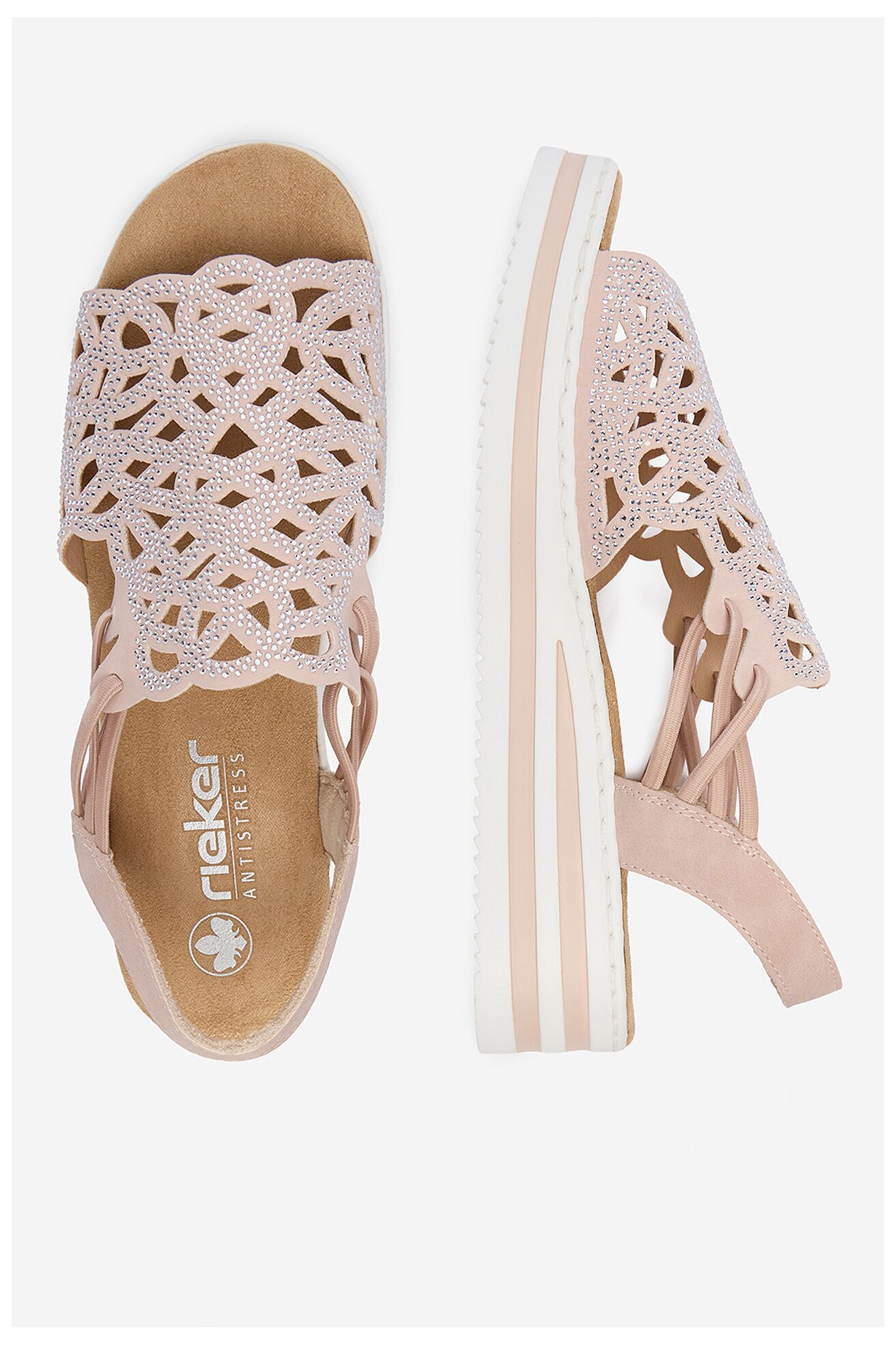 Sandały Rieker CEO-V0241-31 Złoty