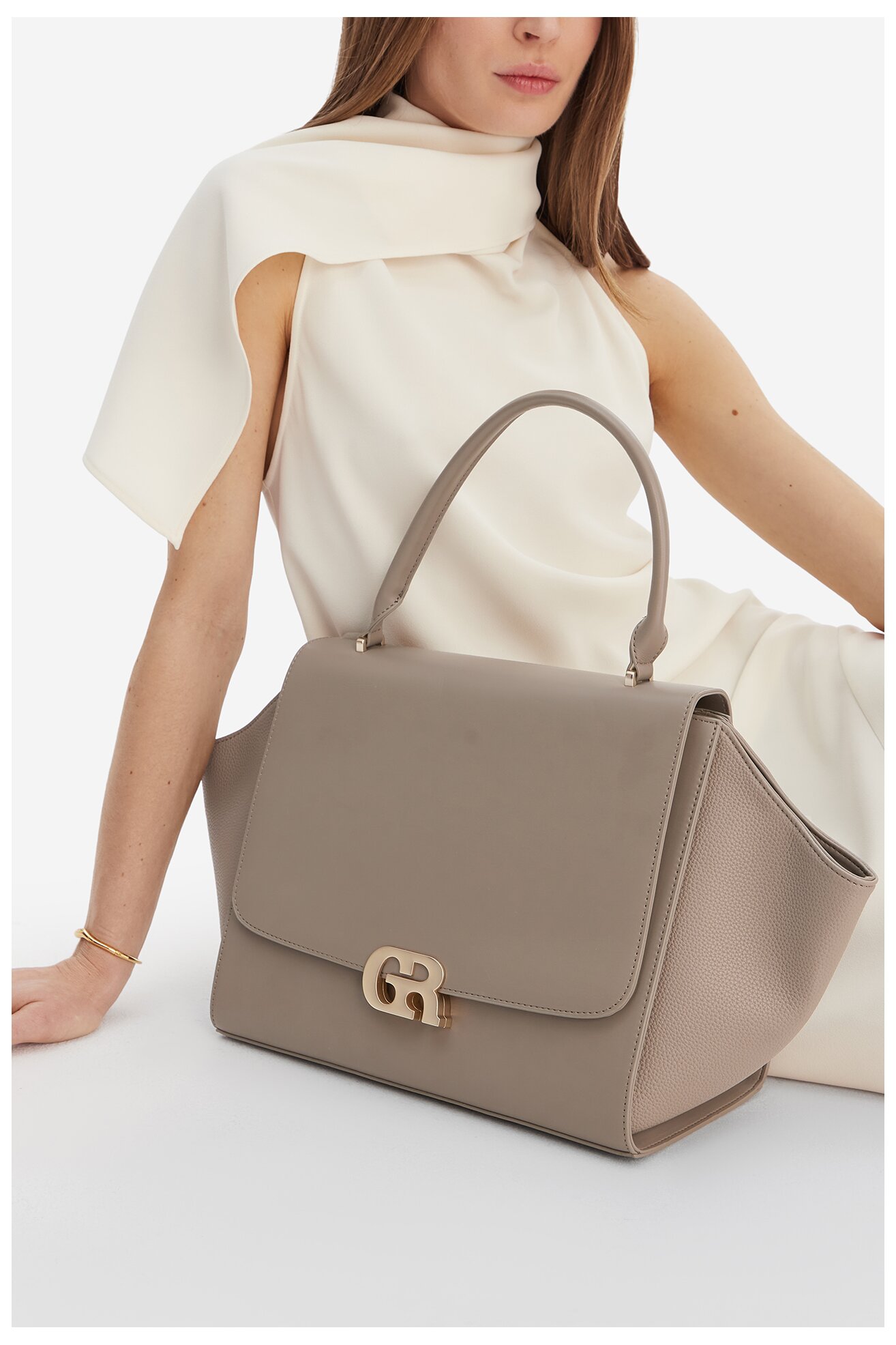 Сумка З Ремінцем Gino Rossi EO-KY-183 ТАУПЕ