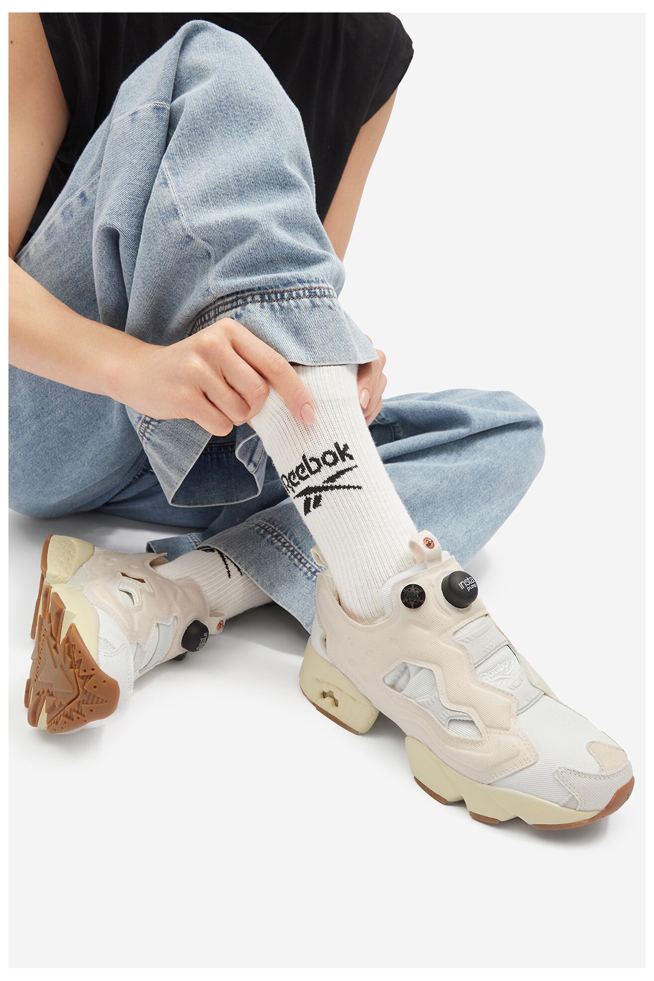 Sportovní obuv Reebok INSTAPUMP FURY 95 100203728 KRÉMOVÁ