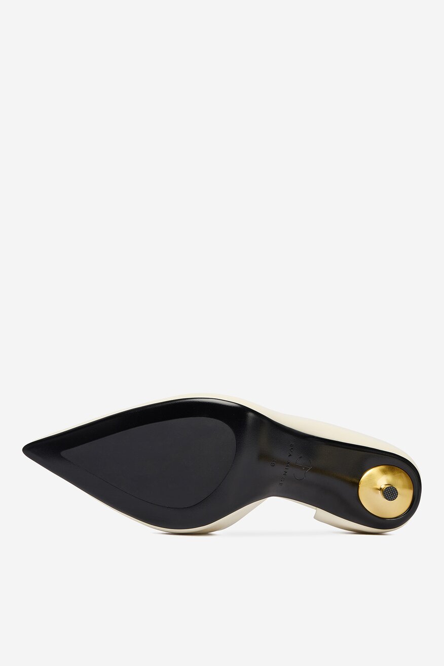 Pantofi cu toc EVA MINGE ALB - 5906751321744