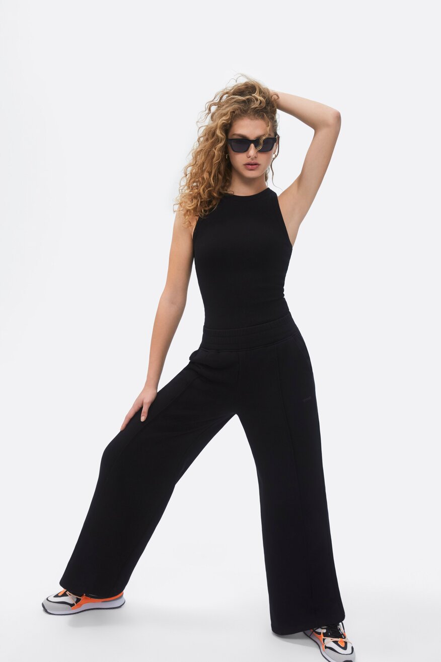 Sprandi - Spodnie materiałowe czarne - 2230020929632