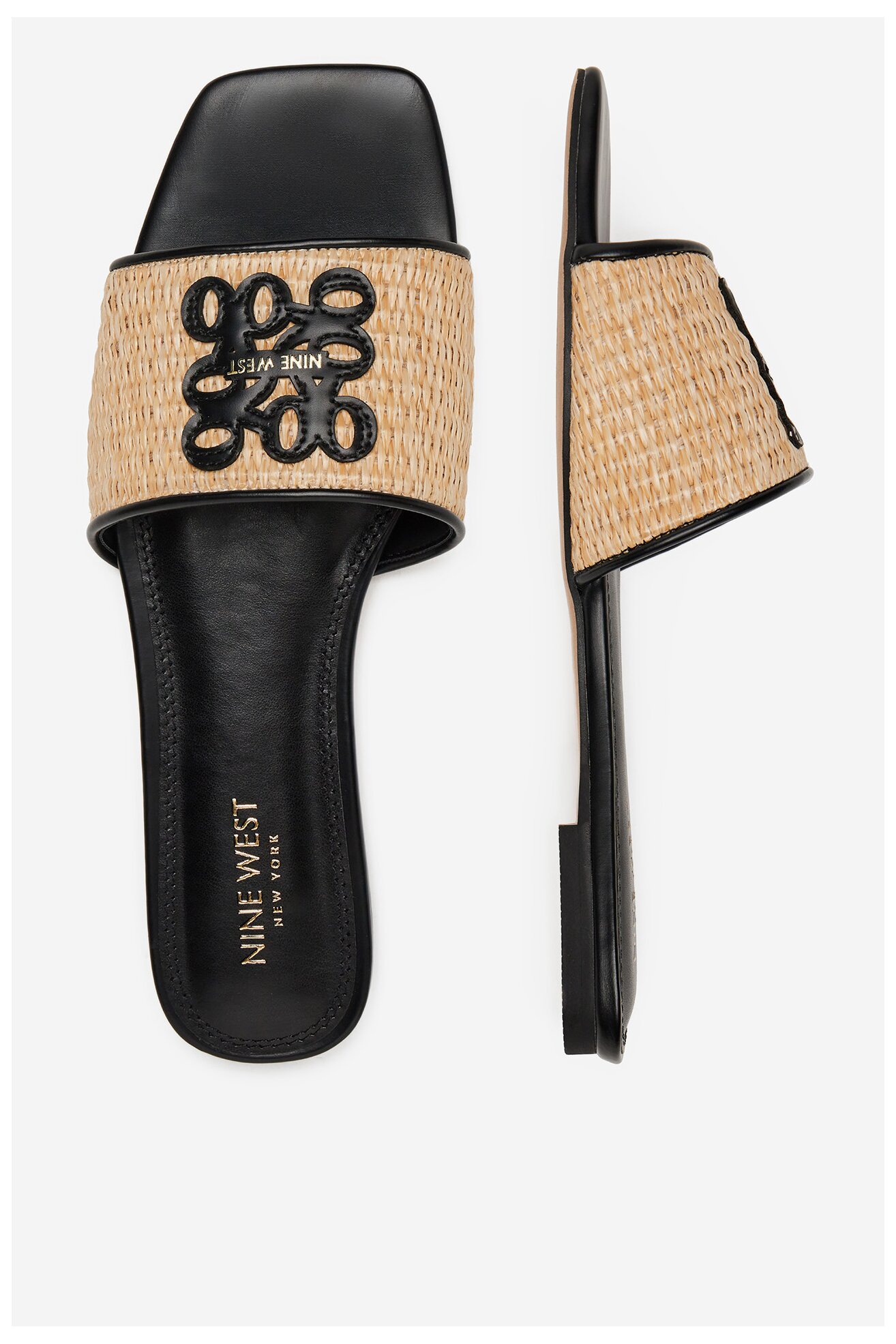 Klapki NINE WEST CEO-SMRL393661 Czarny