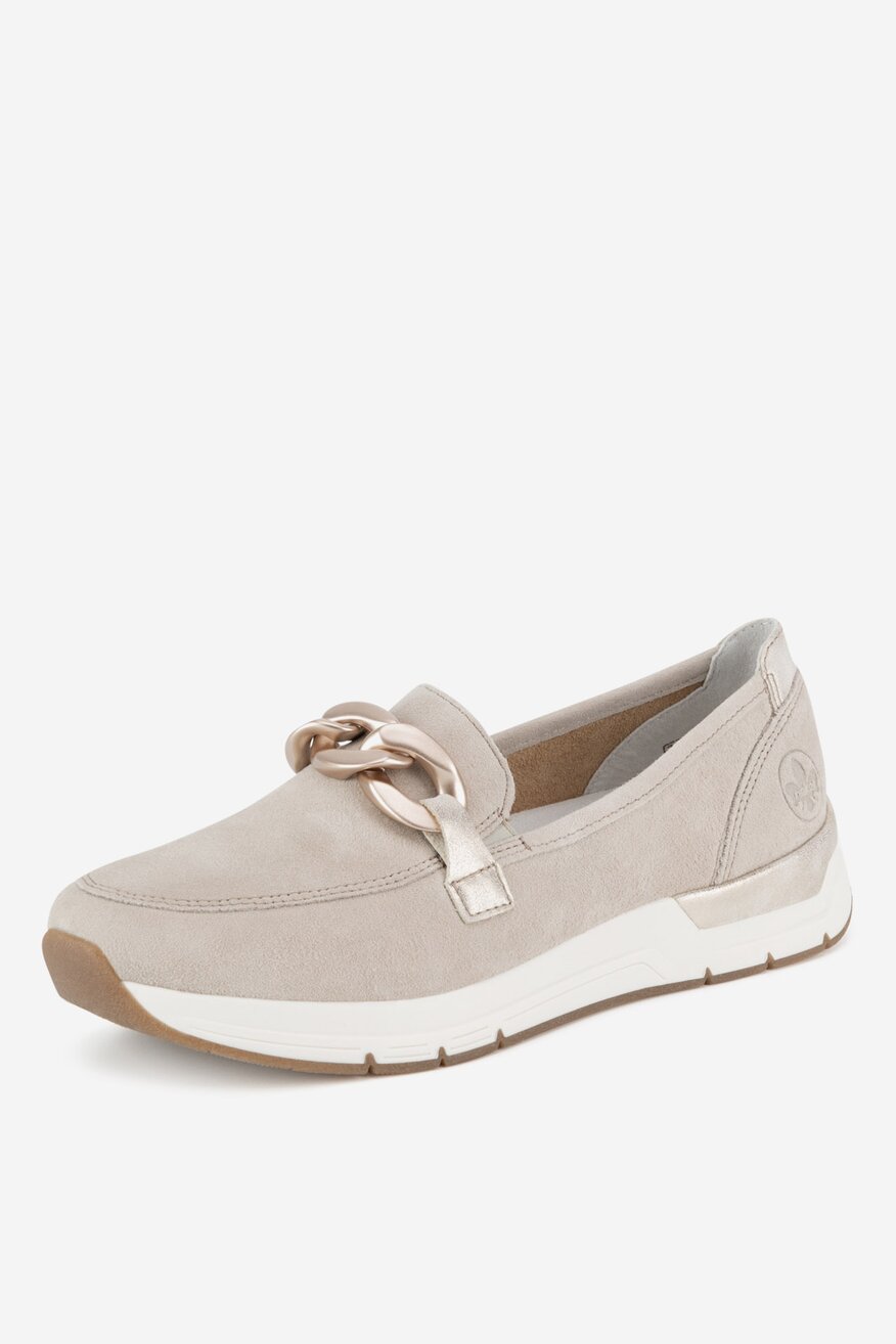 Rieker - Loafersy zamszowe - 2230074033163
