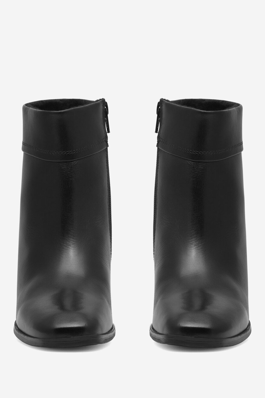 Lasocki - Botki skórzane na słupku - 5905588113409