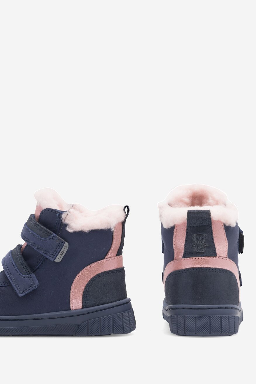 Šněrovací vyšší obuv Lasocki Kids TMAVĚ MODRÁ - 5905588121336