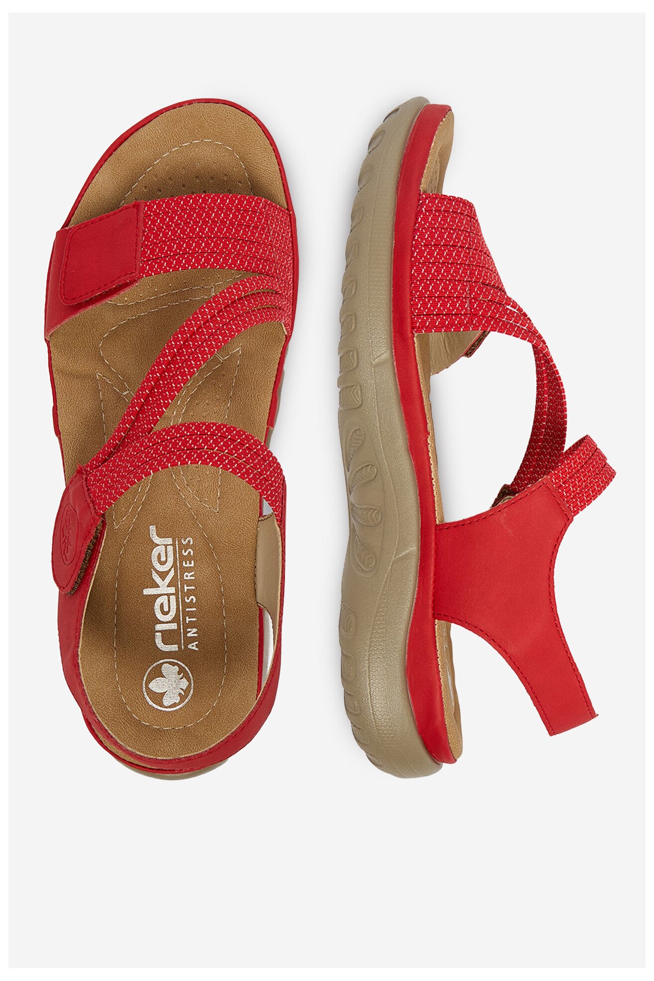 Sandały Rieker CEO-64870-33 Czerwony