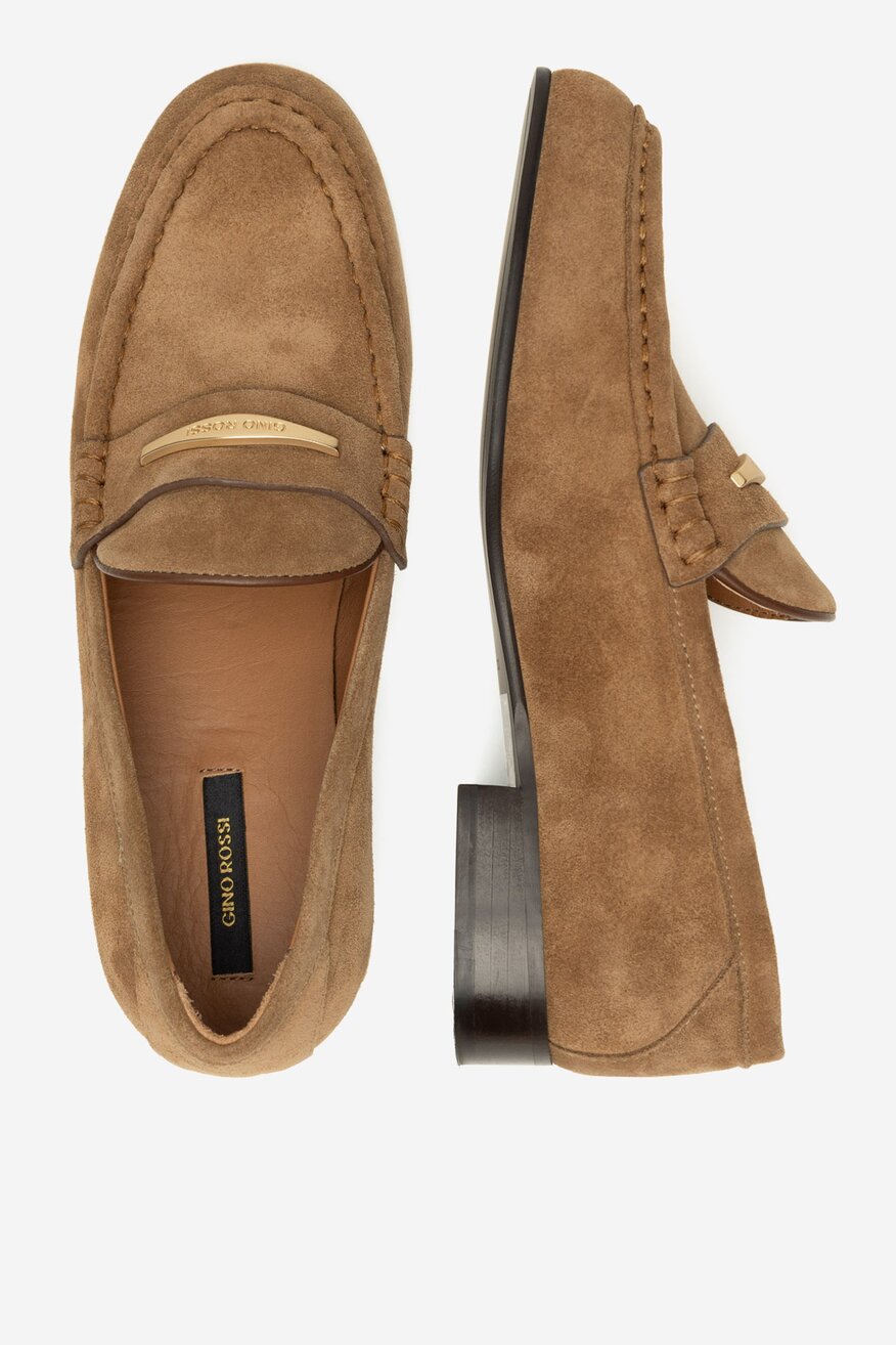 
                Gino Rossi - Loafersy zamszowe - 5904862880563