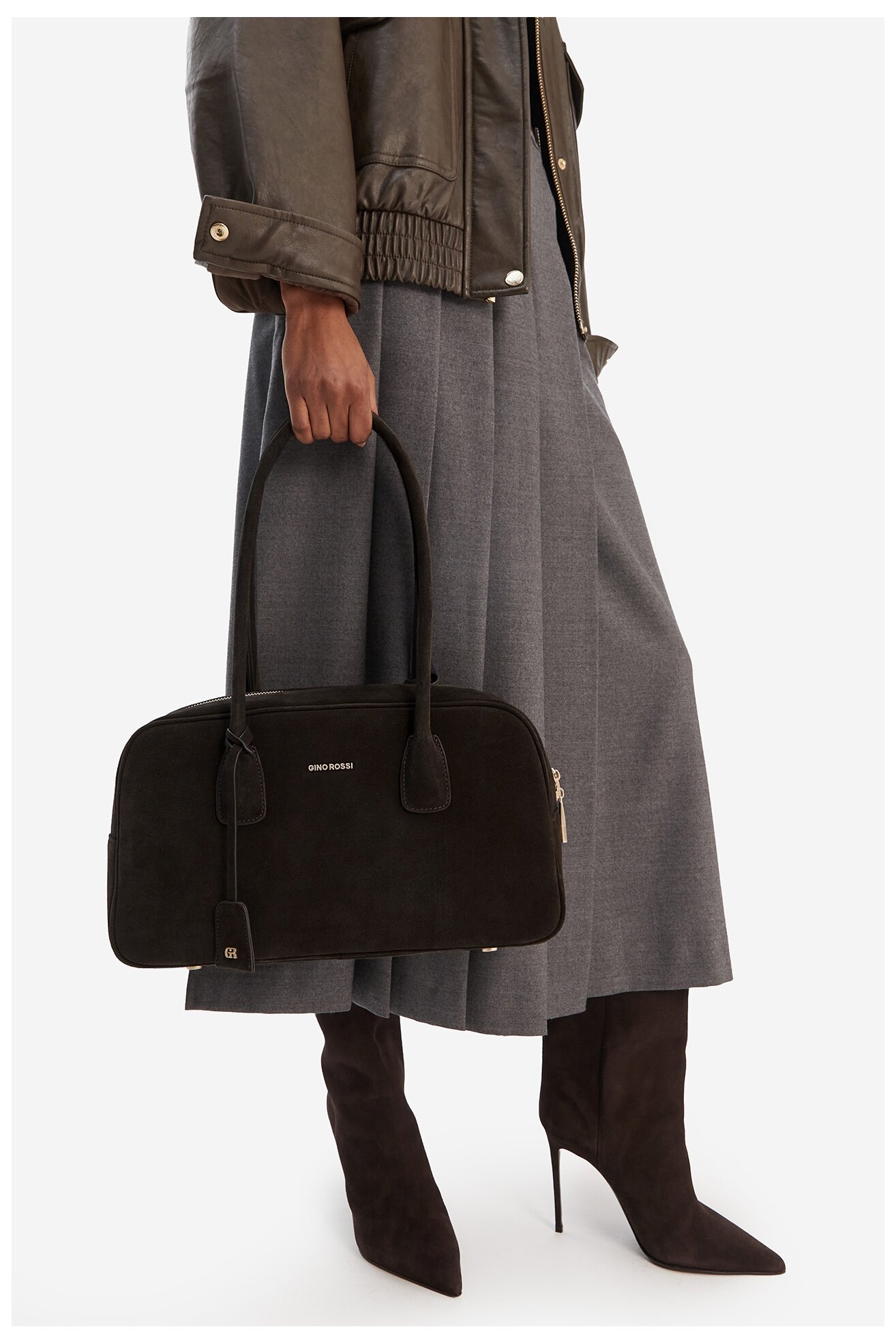 Torebka Gino Rossi EO-LAILA-513-112-1 Brązowy ciemny