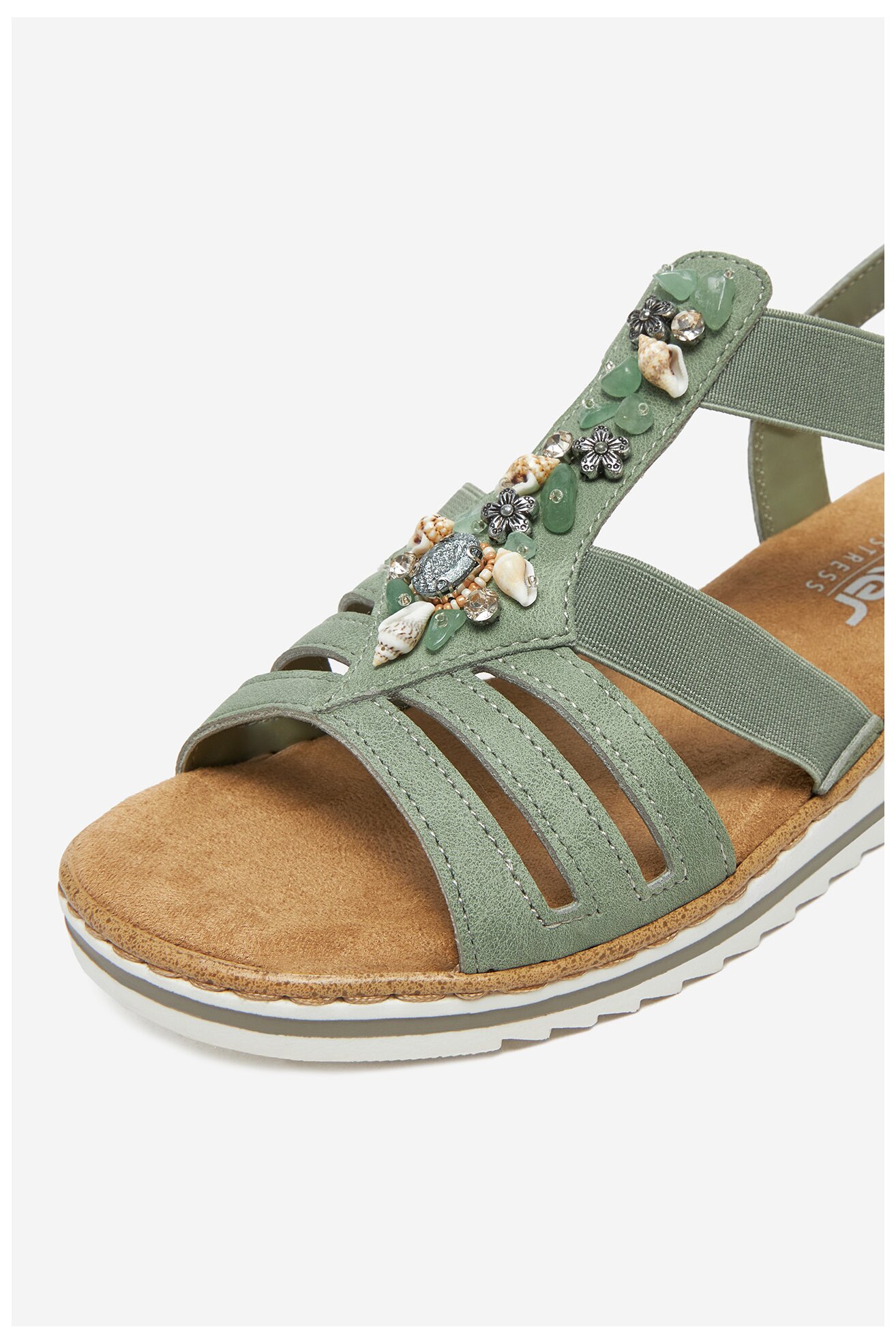 Szandál Rieker V0649-52 VILÁGOSZÖLD