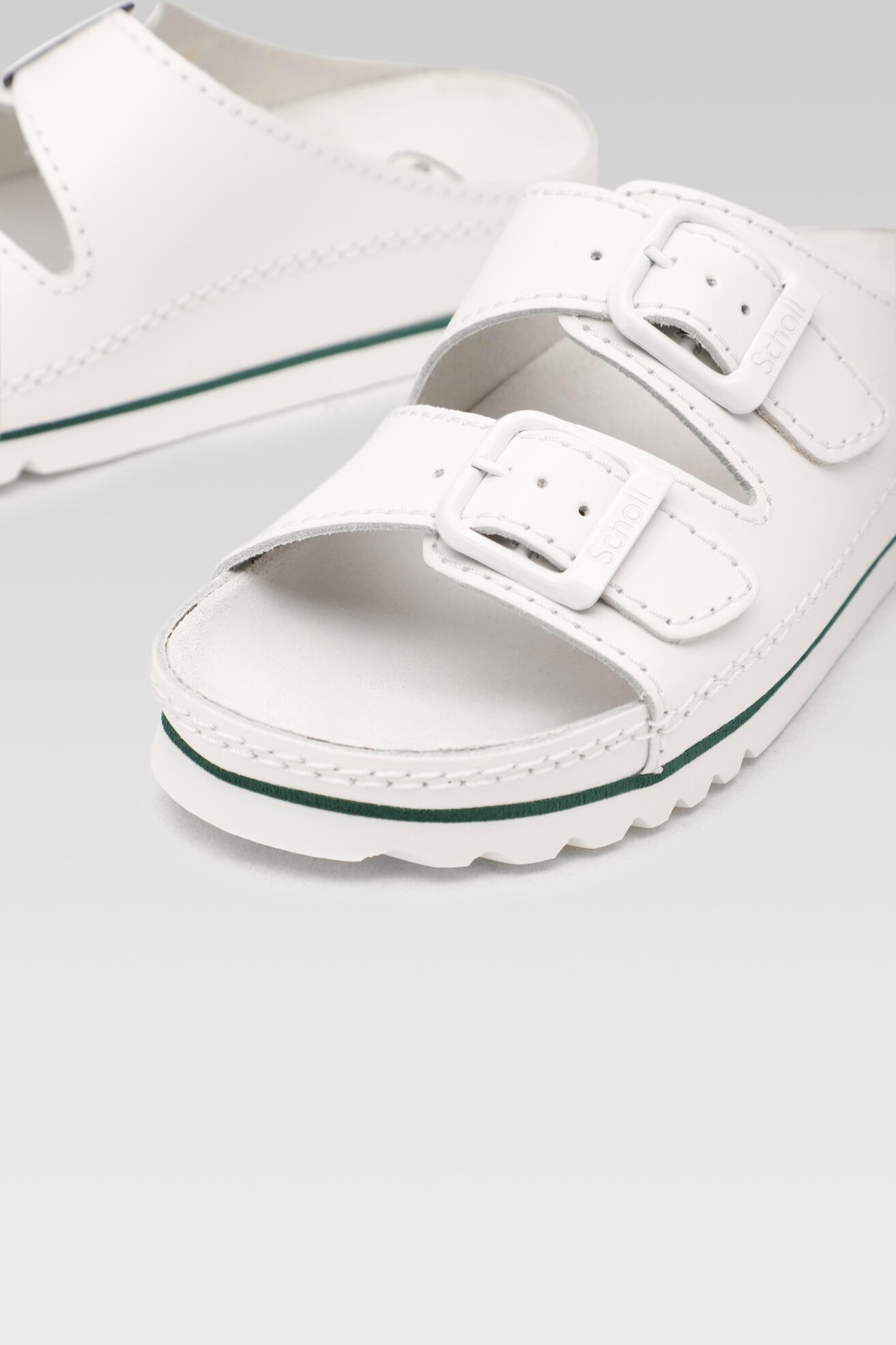 Klapki Scholl F21528 AIR BAG MED 1065 Biały