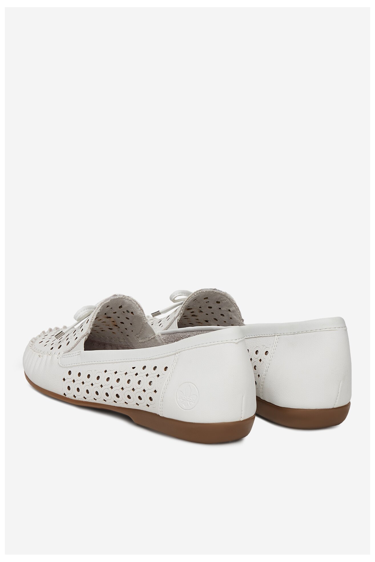 Baleriny Rieker L6352-80 Biały