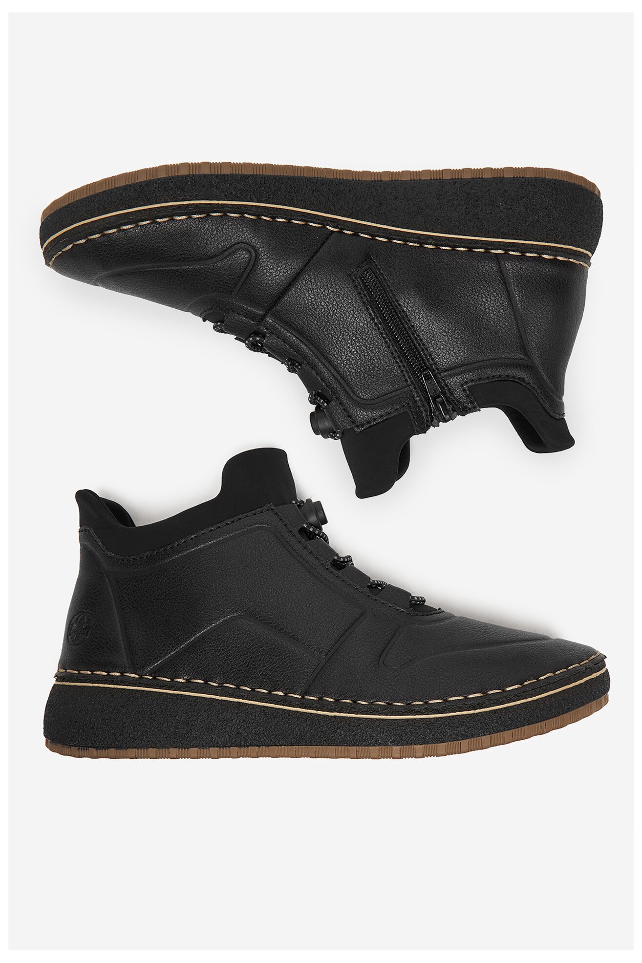 Kratke čizme Rieker 50961-00 CRNA