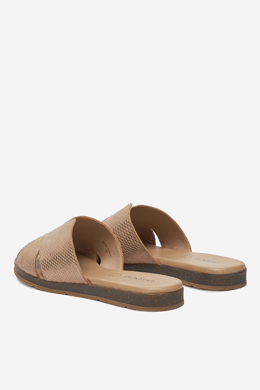 Lasocki - Klapki skórzane - 5904862275727