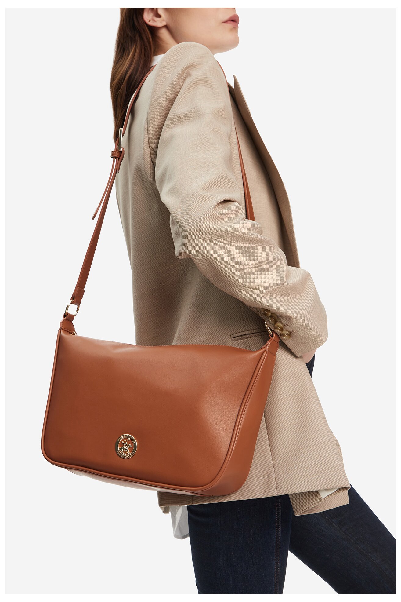 Kézitáska Beverly Hills Polo Club C-BHPC-L-001-08 CAMEL