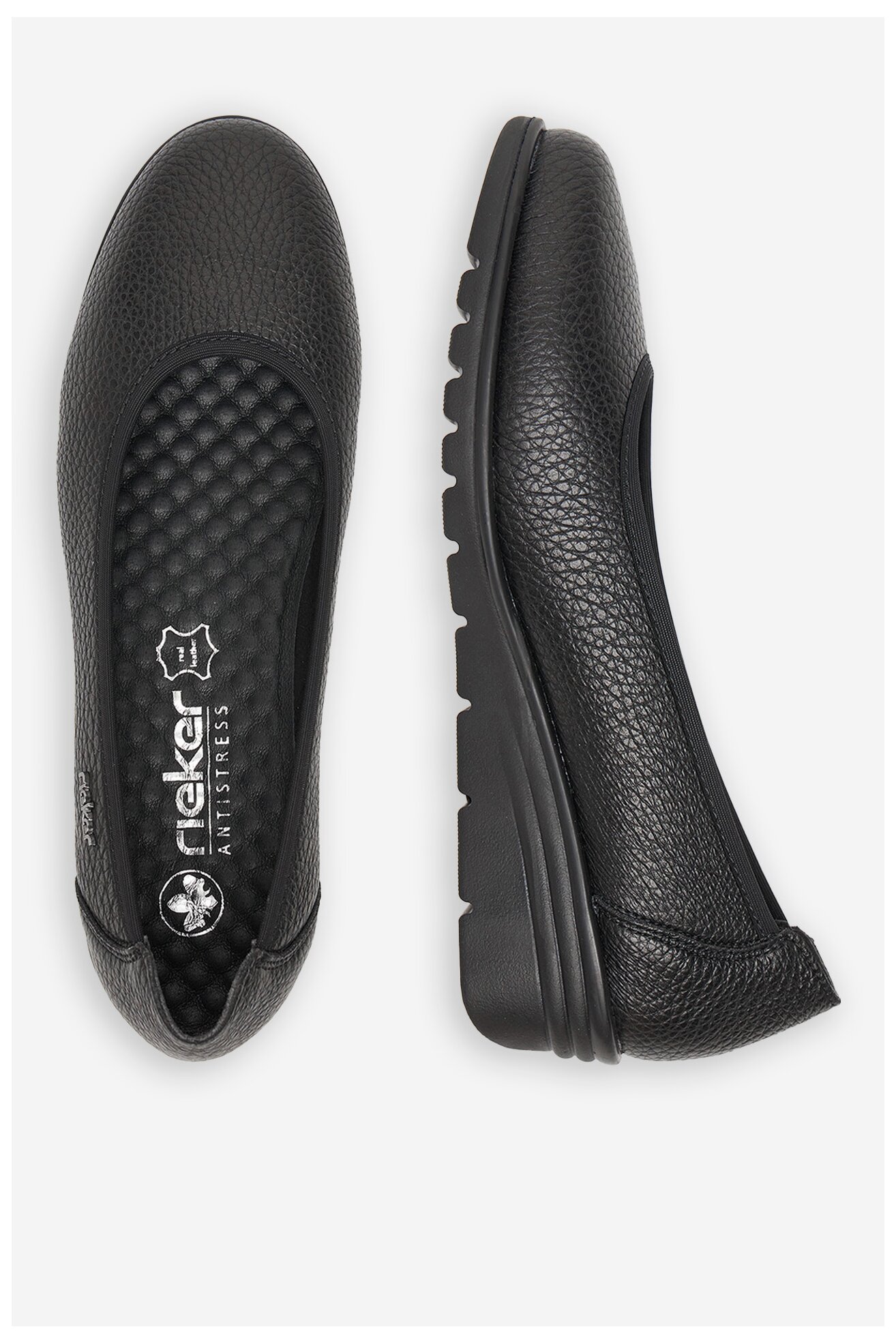 Baleriny Rieker L5360-00 FEKETE