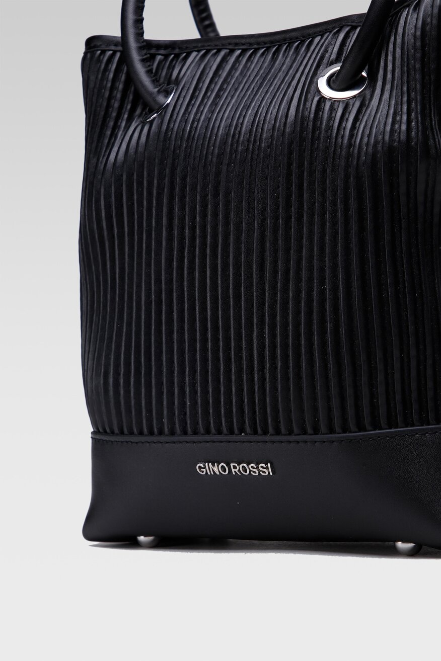 
                Gino Rossi - Torebka skórzane czarne - 5904248076726