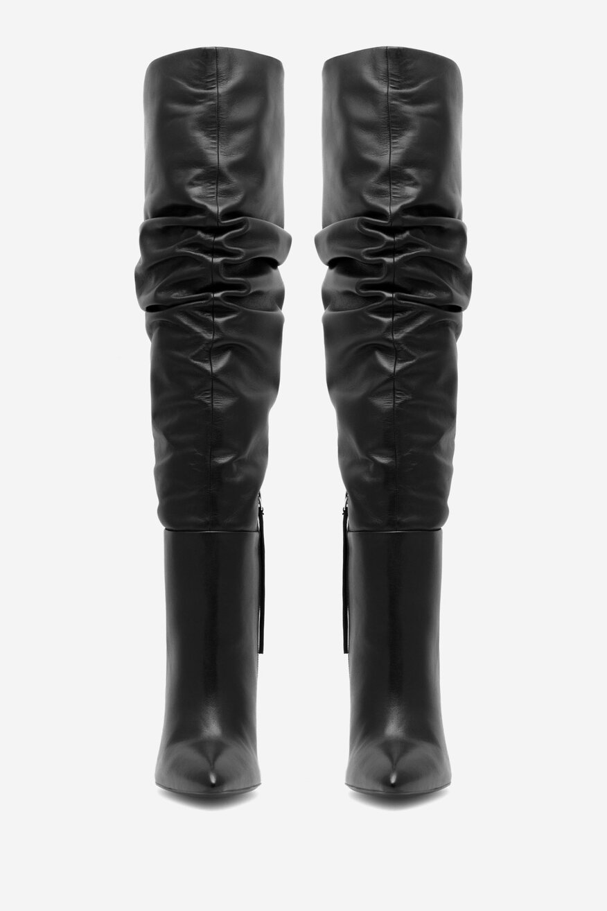 EVA MINGE - Skórzane kozaki - 5905588003946