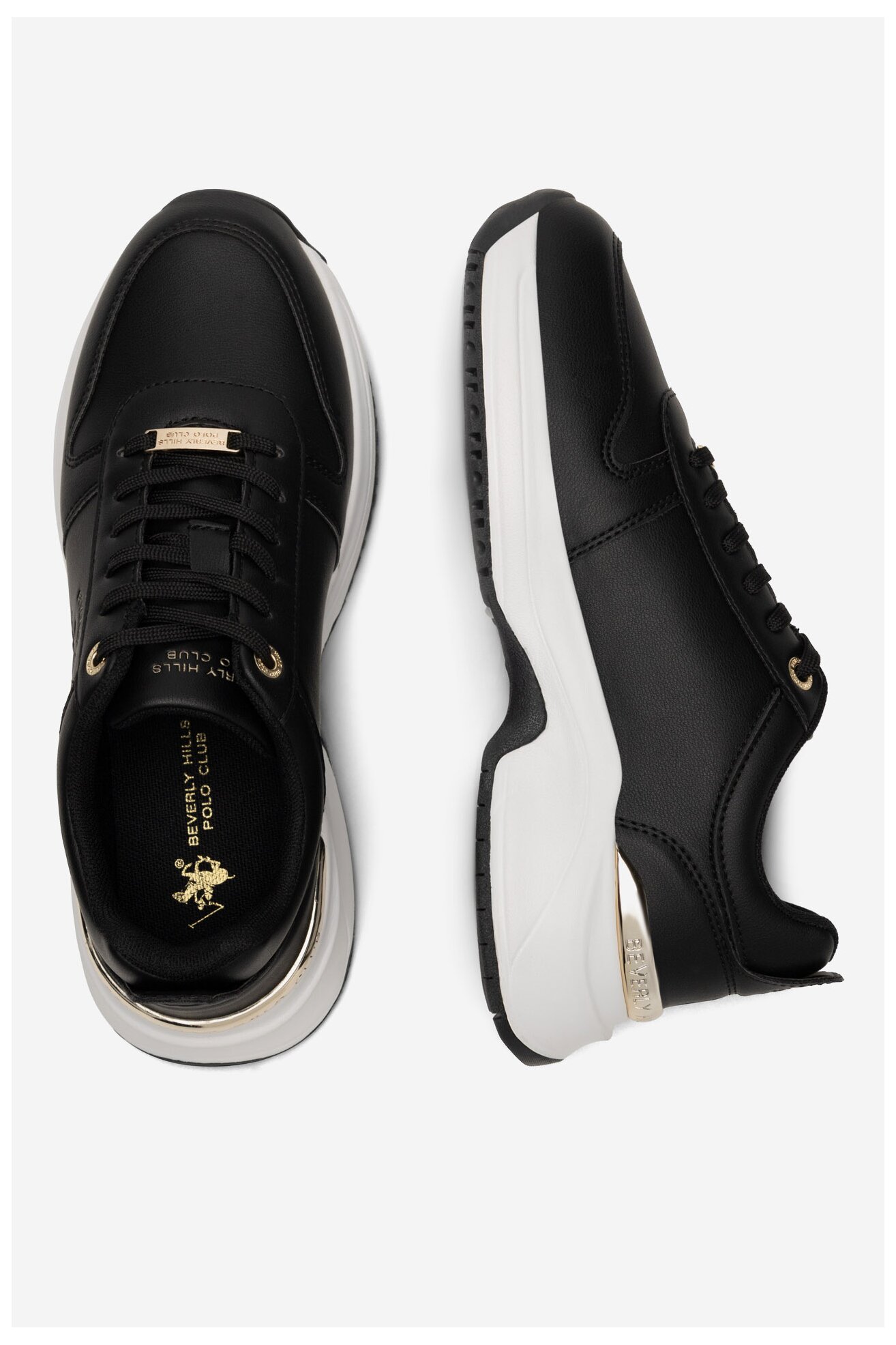 Sneakerși Beverly Hills Polo Club BHPC051W. NEGRU